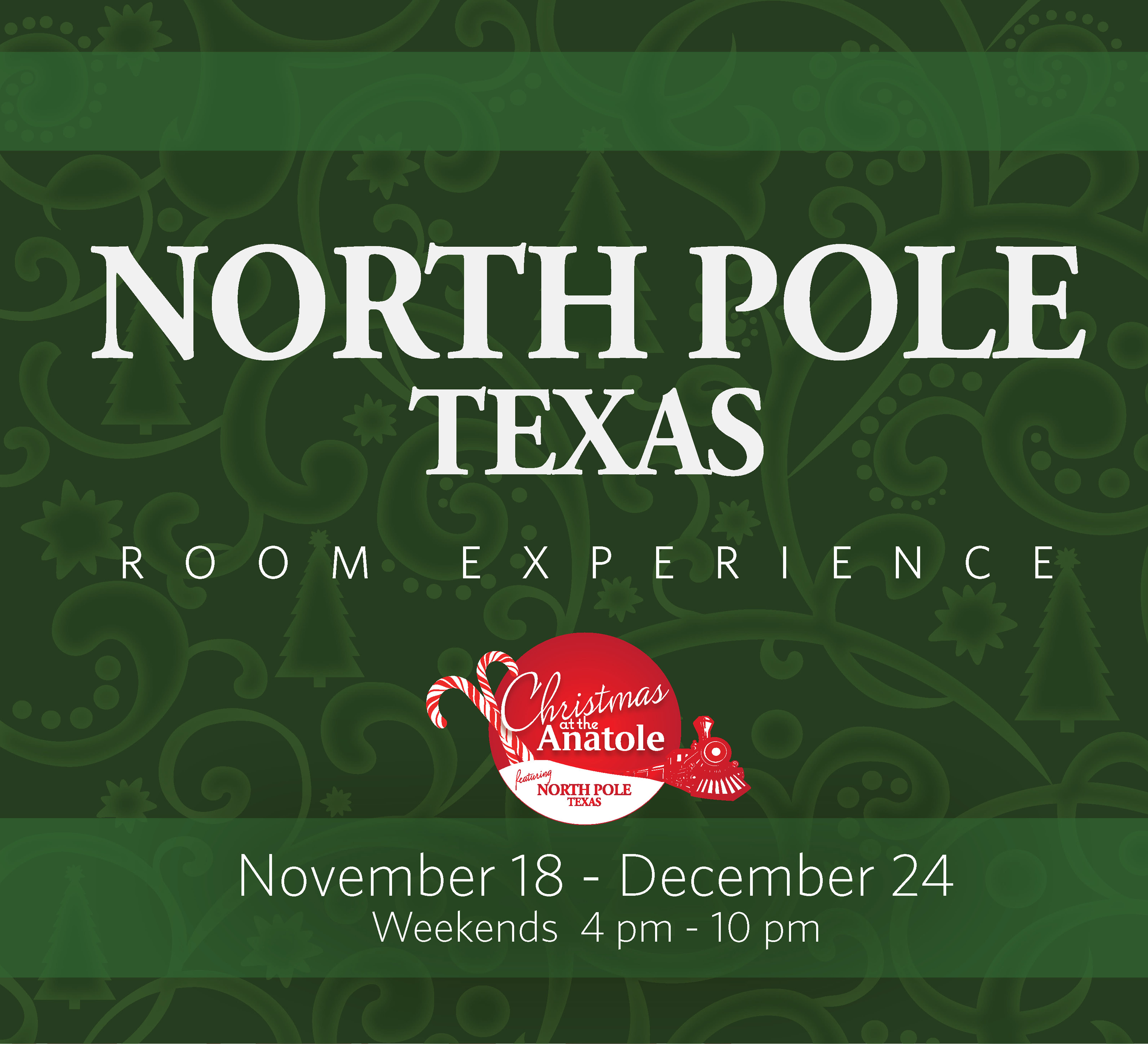 graphic of north pole texas event