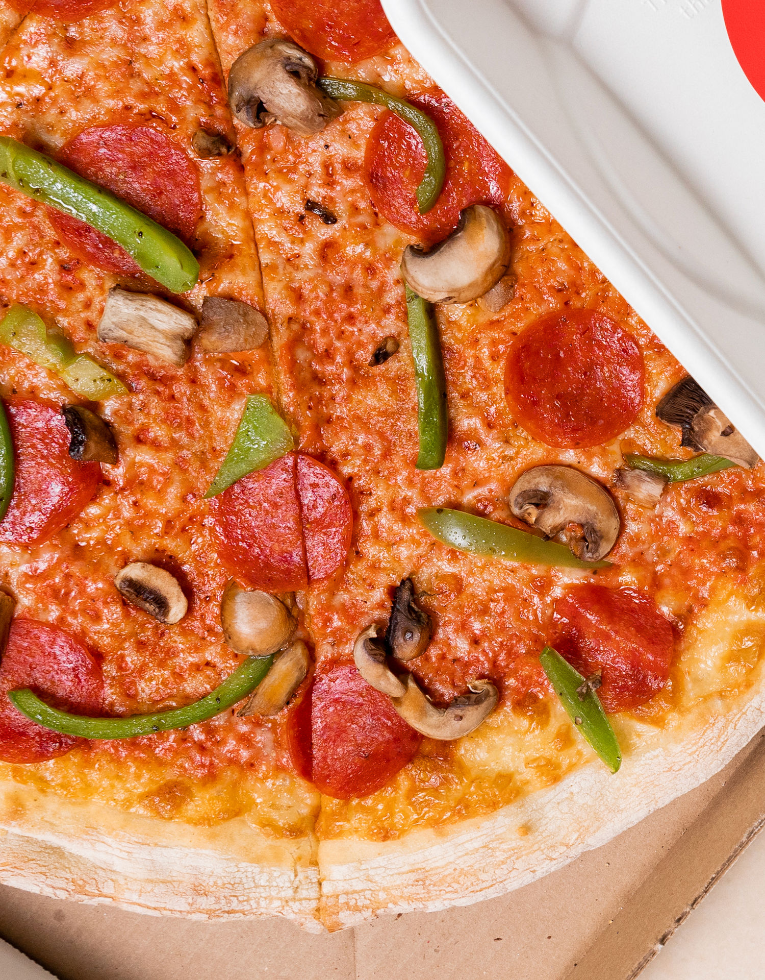 pizza and takeout food