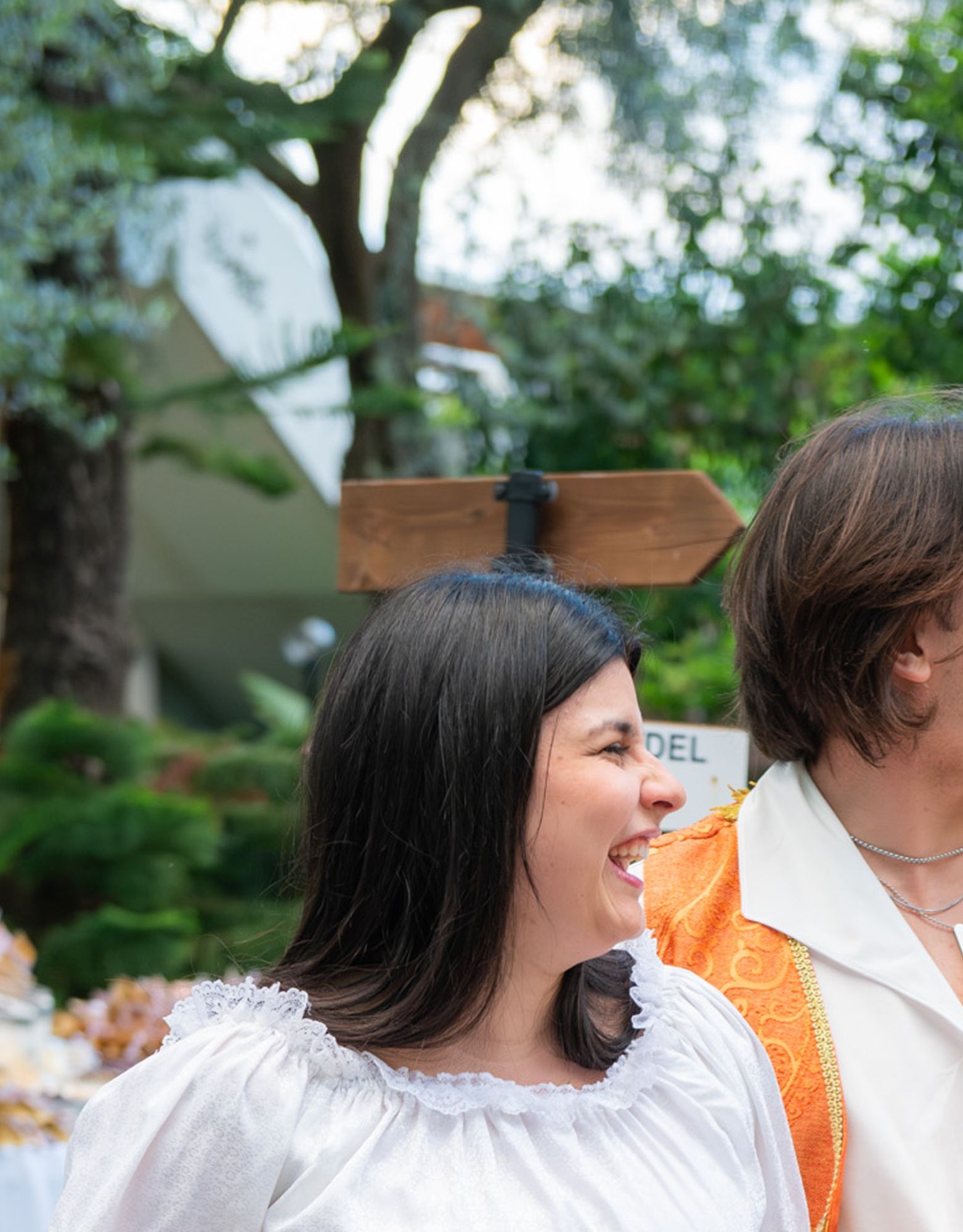 Couple Dressed in Folk Costumes