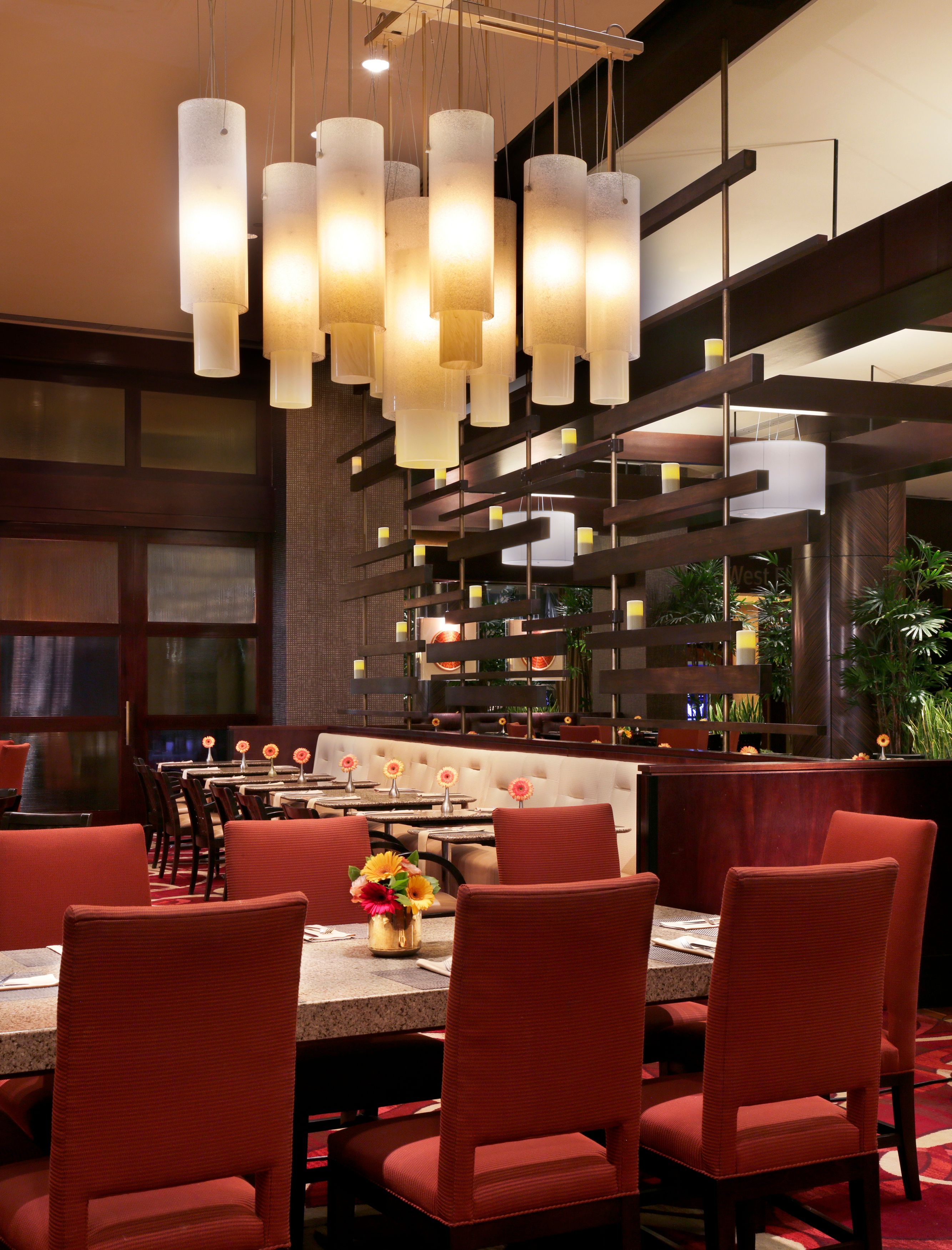 Restaurant Seating Area with Chairs and Tables