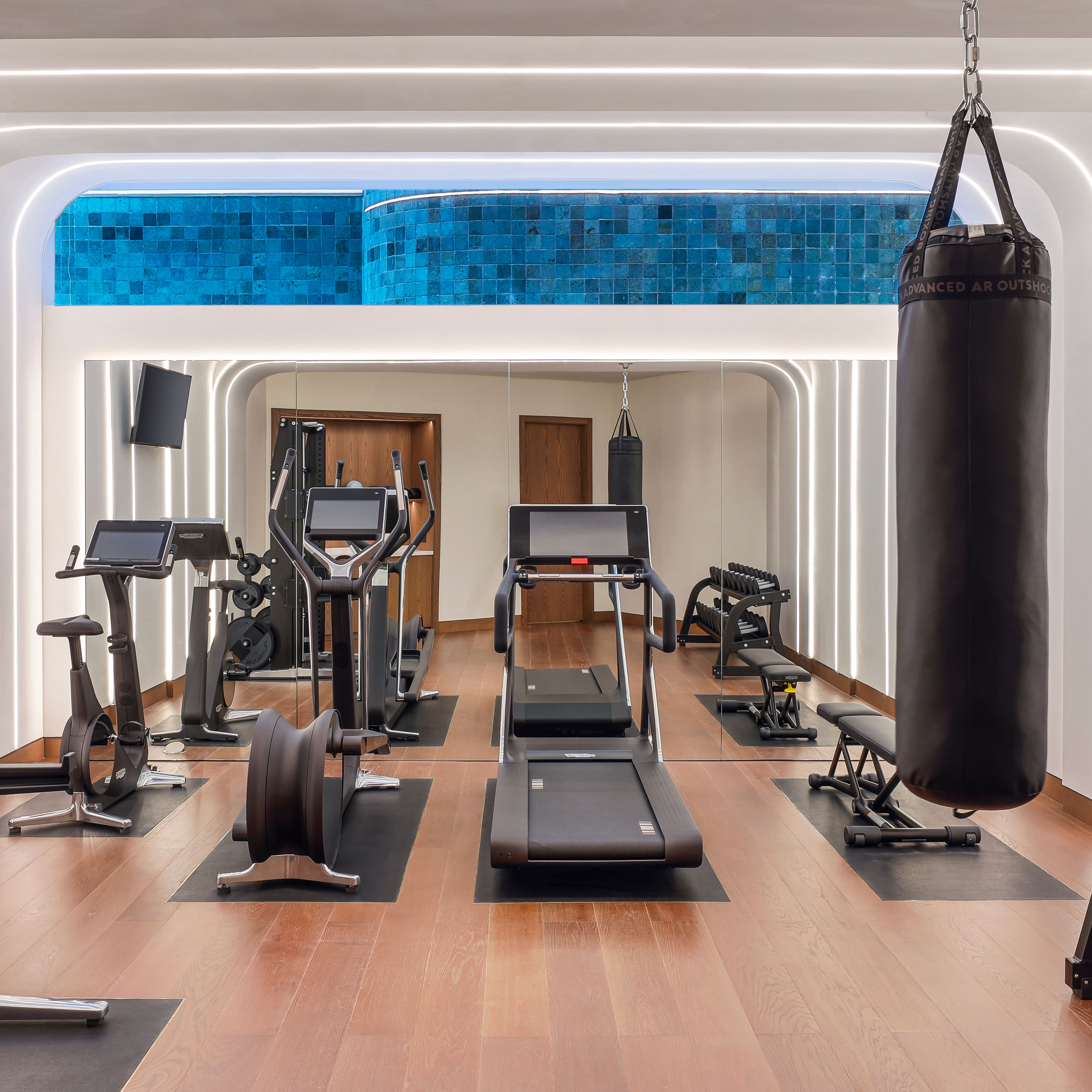 tělocvična ve vile