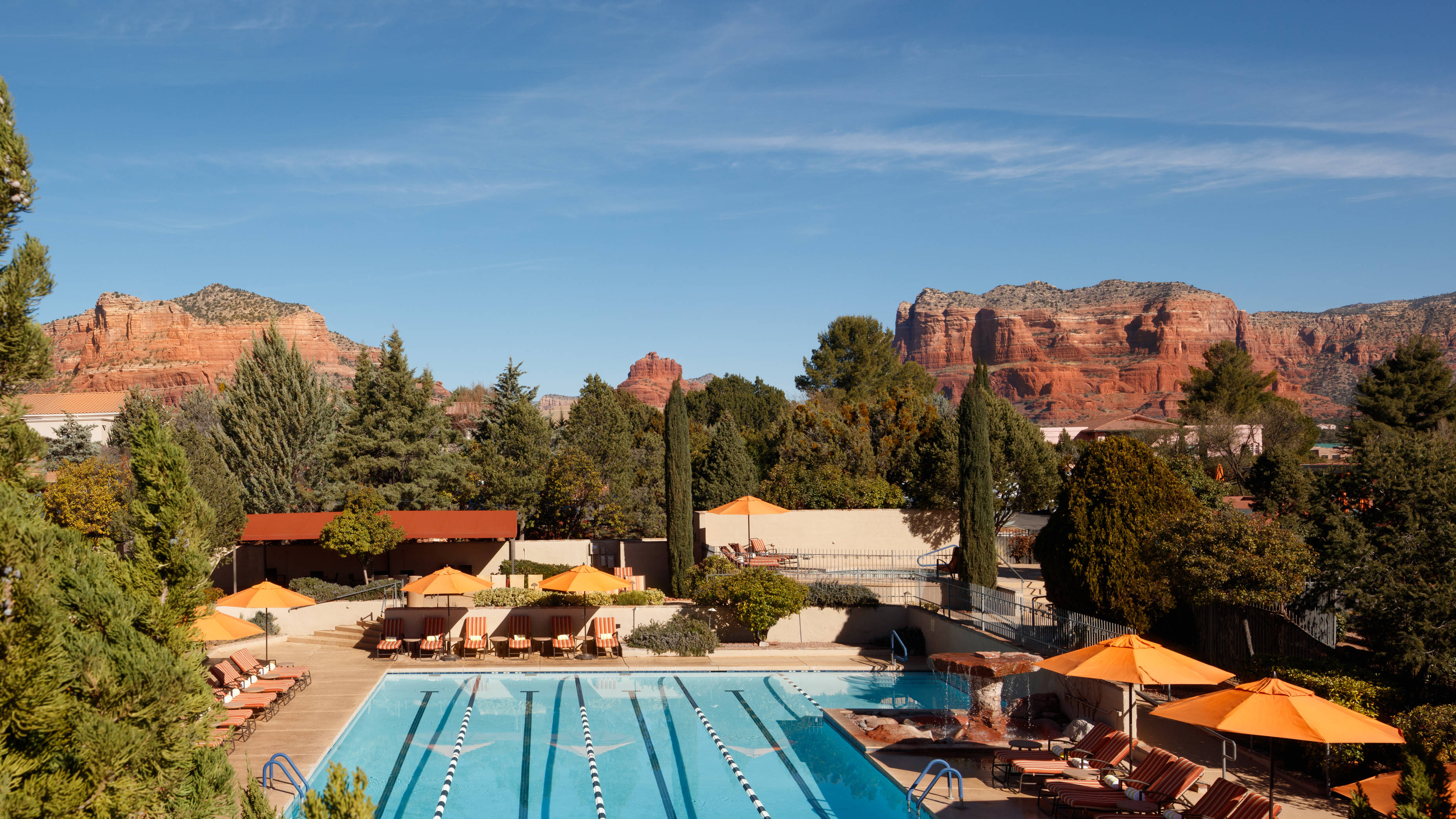 Aerial View of Outdoor Swimming Pool at Daytime