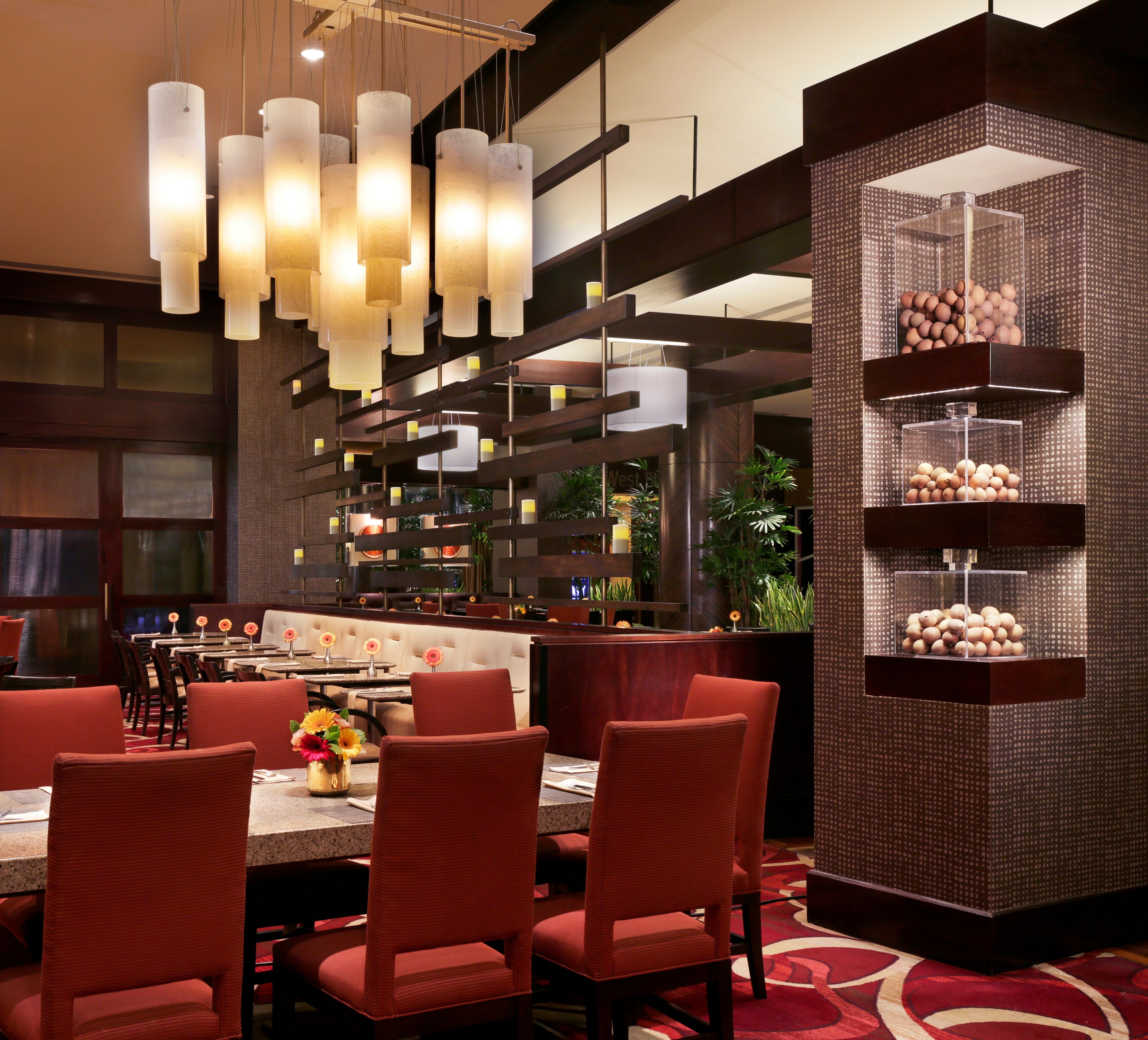 Restaurant Seating Area with Chairs and Tables