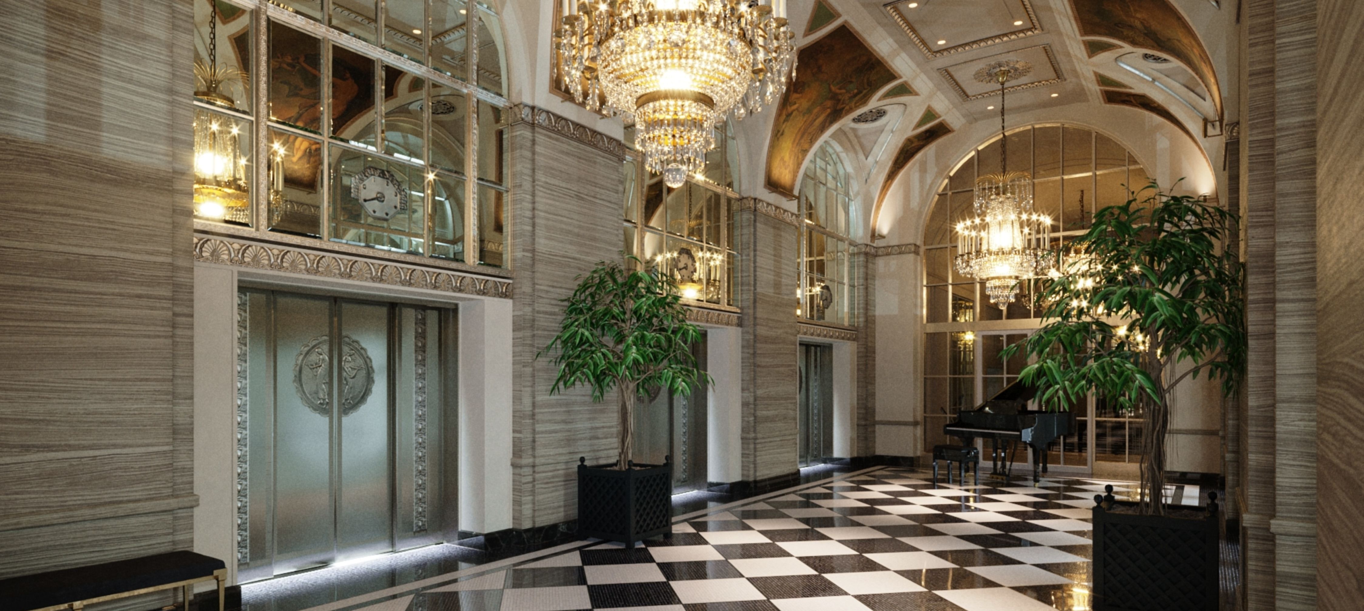 Hotel corridor