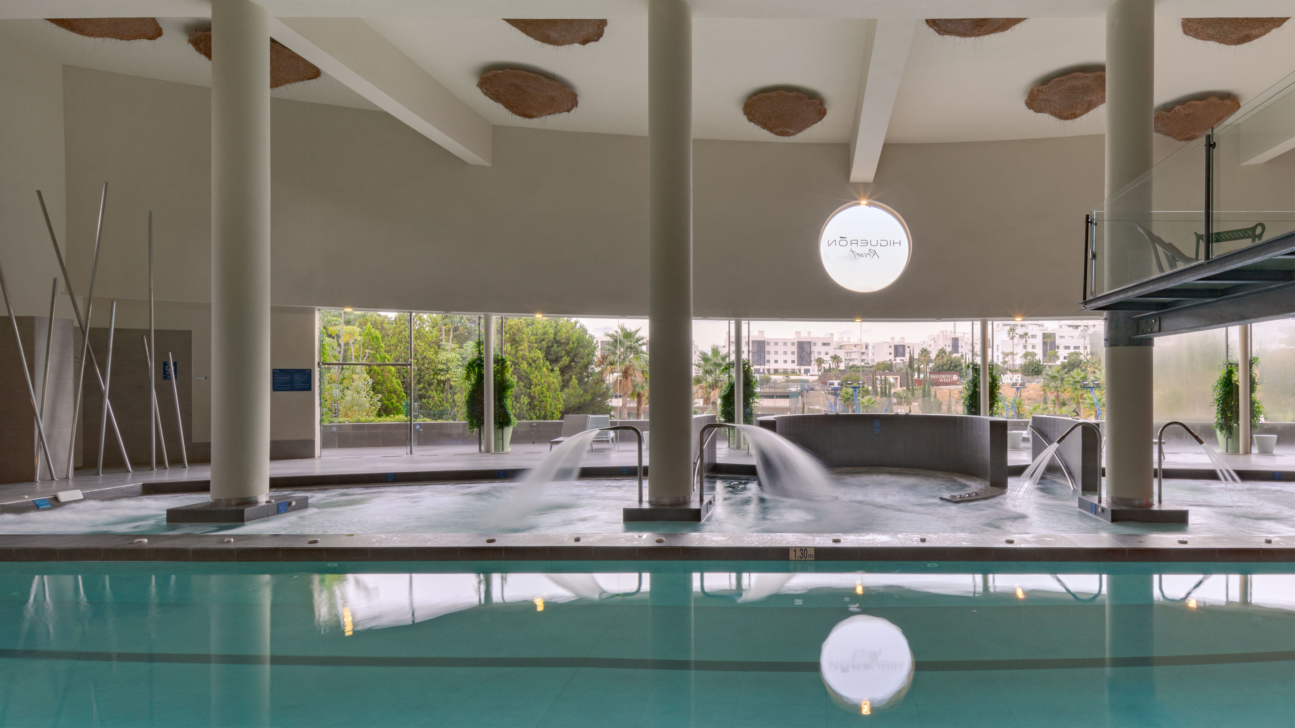 Indoor Pool and Whirlpool Area at the Spa