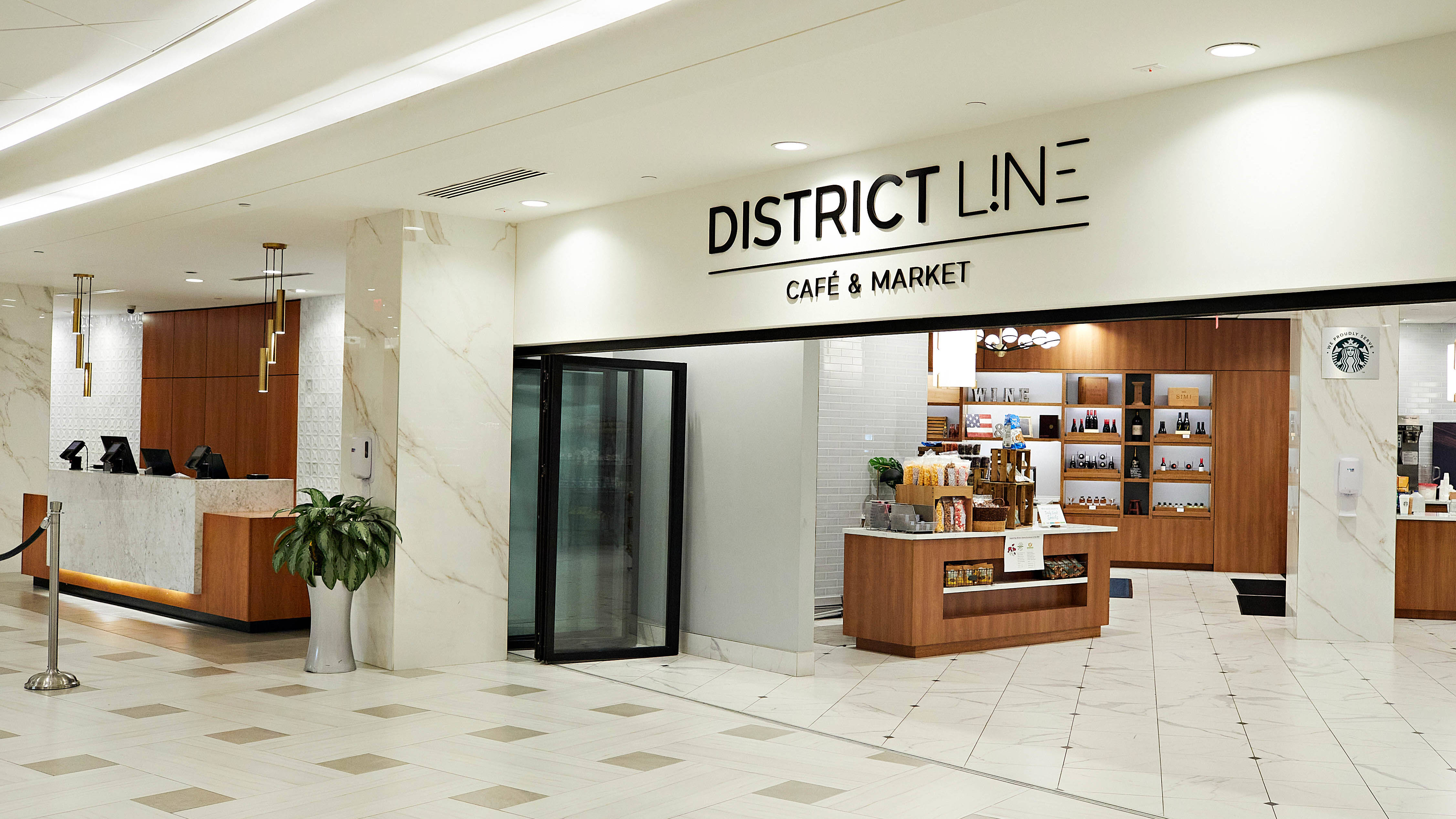 Exterior of the District Line Cafe & Market