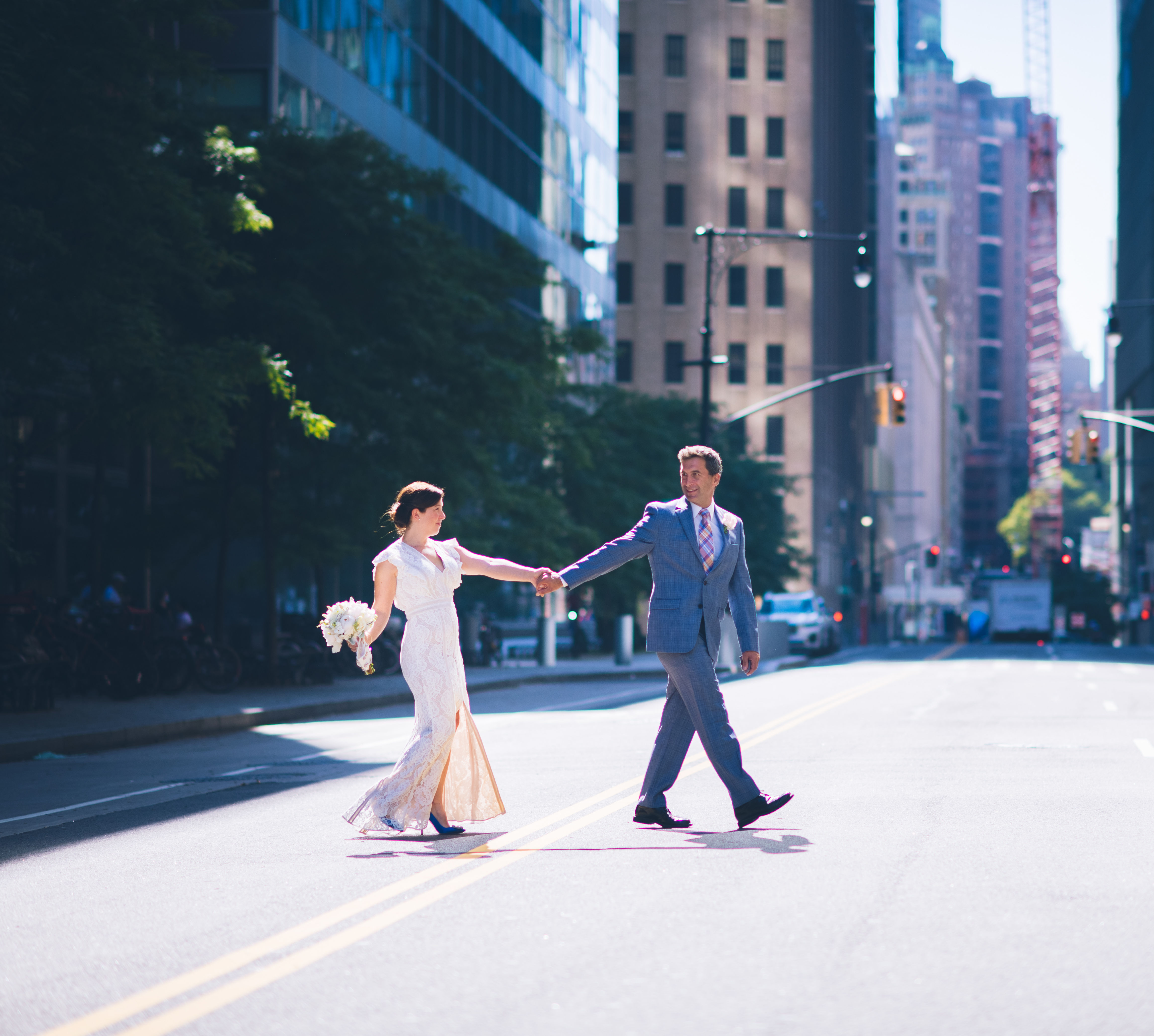 Montaje para ceremonias de bodas en el Conrad NY Downtown 