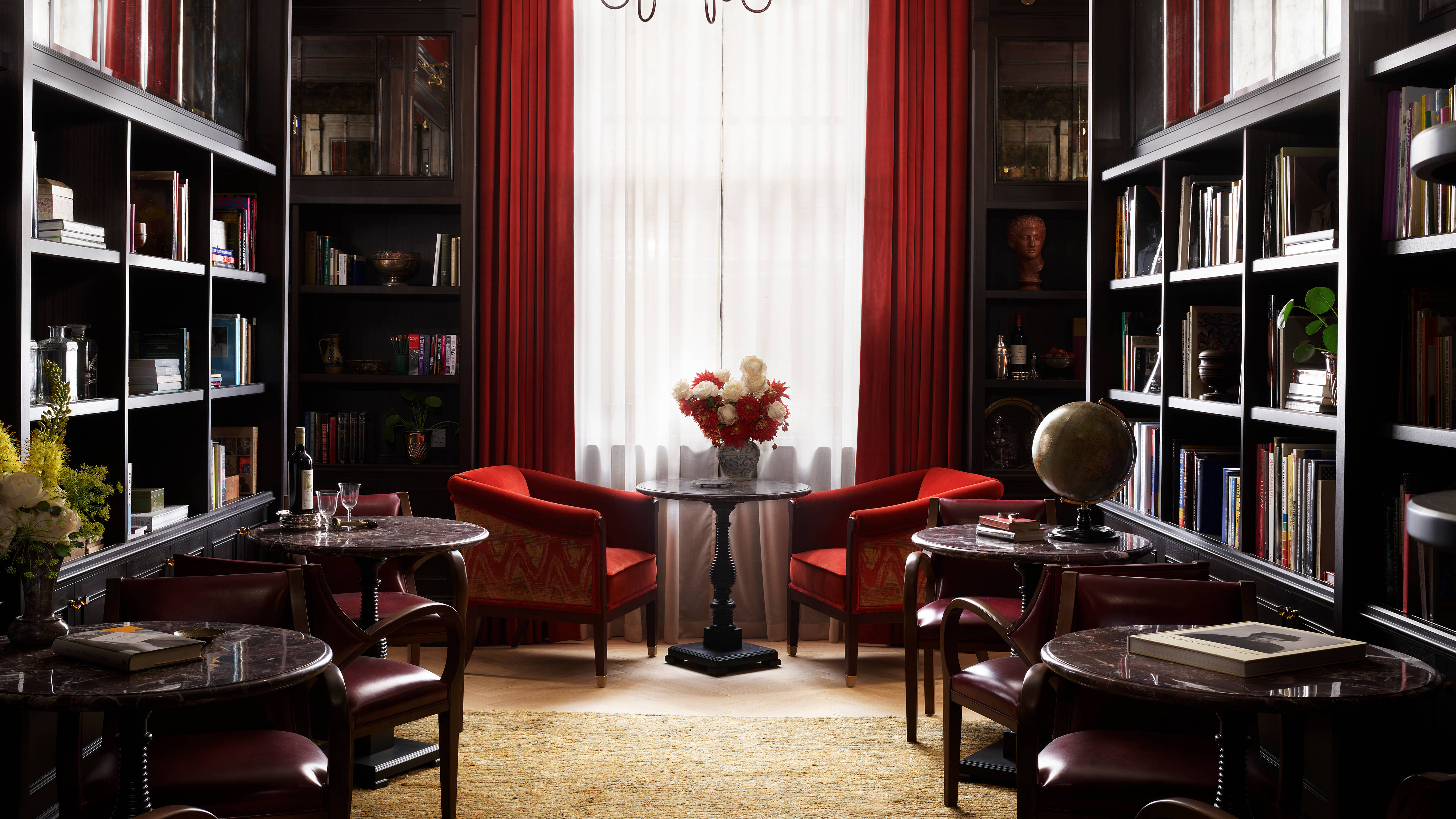 Library with Tables and Seating