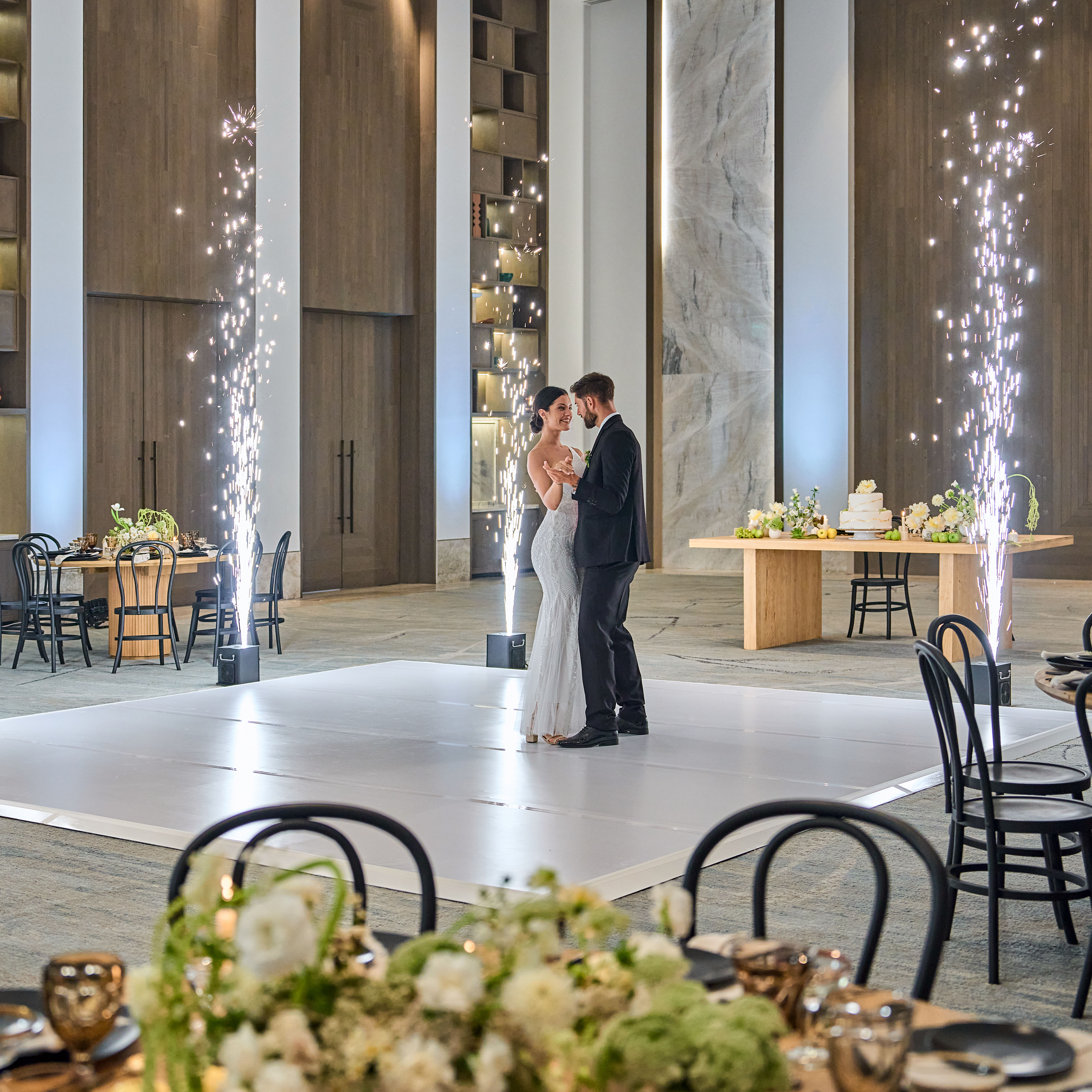 ballroom, bride & groom dancing