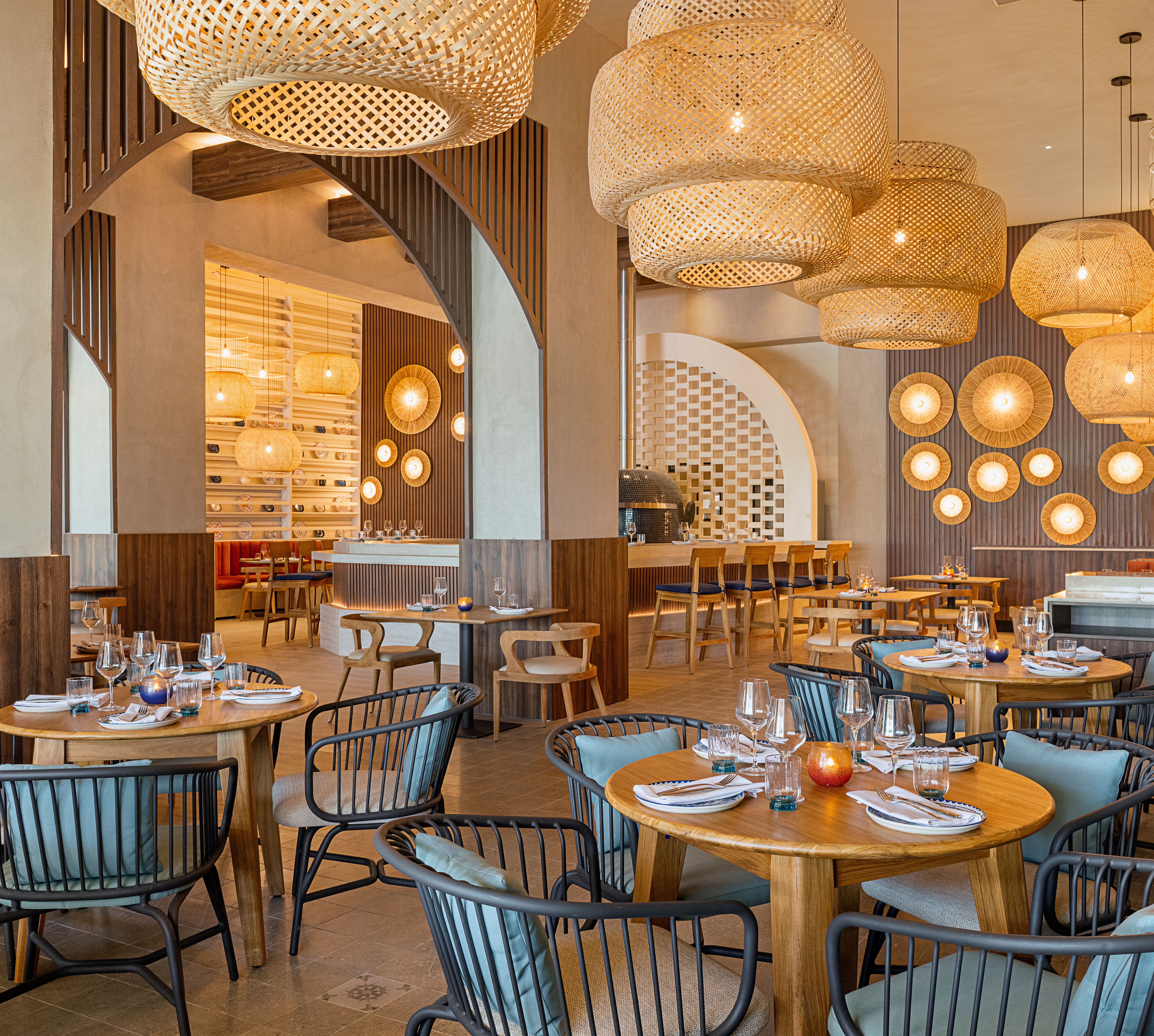 Restaurant "Manicato" mit Beleuchtung