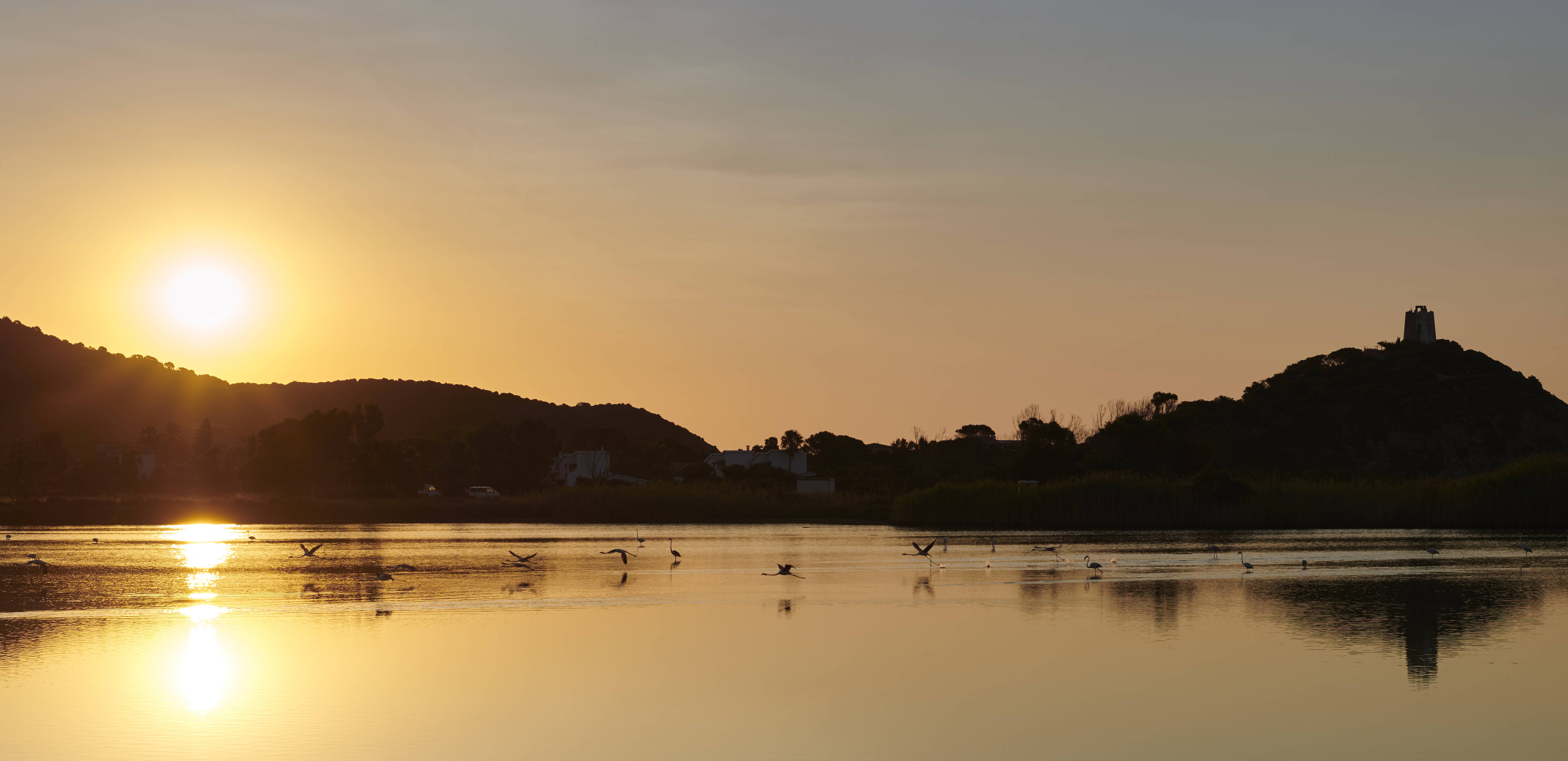View of The Lagoon At Sunset