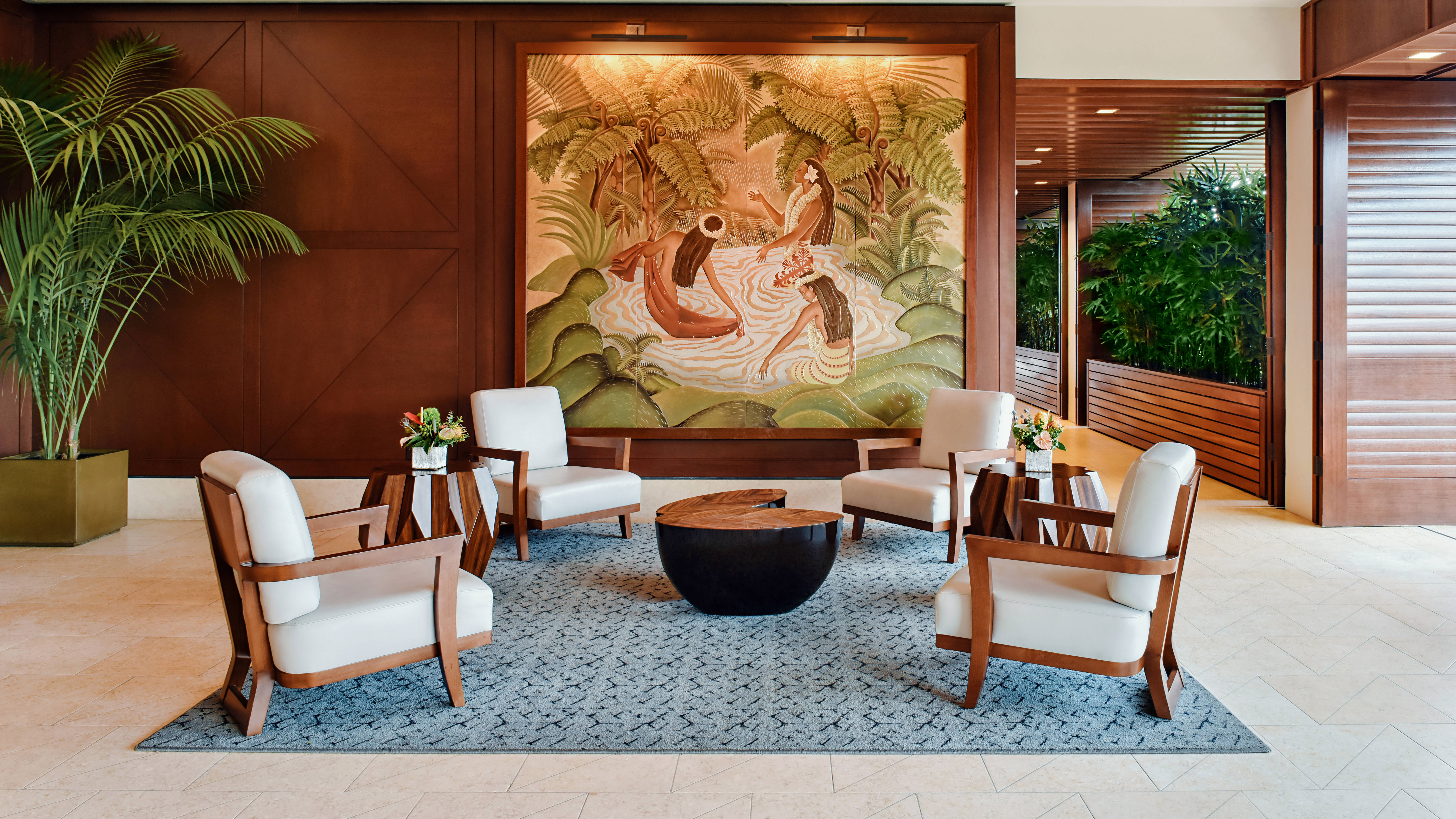 Lobby area with comfortable seating