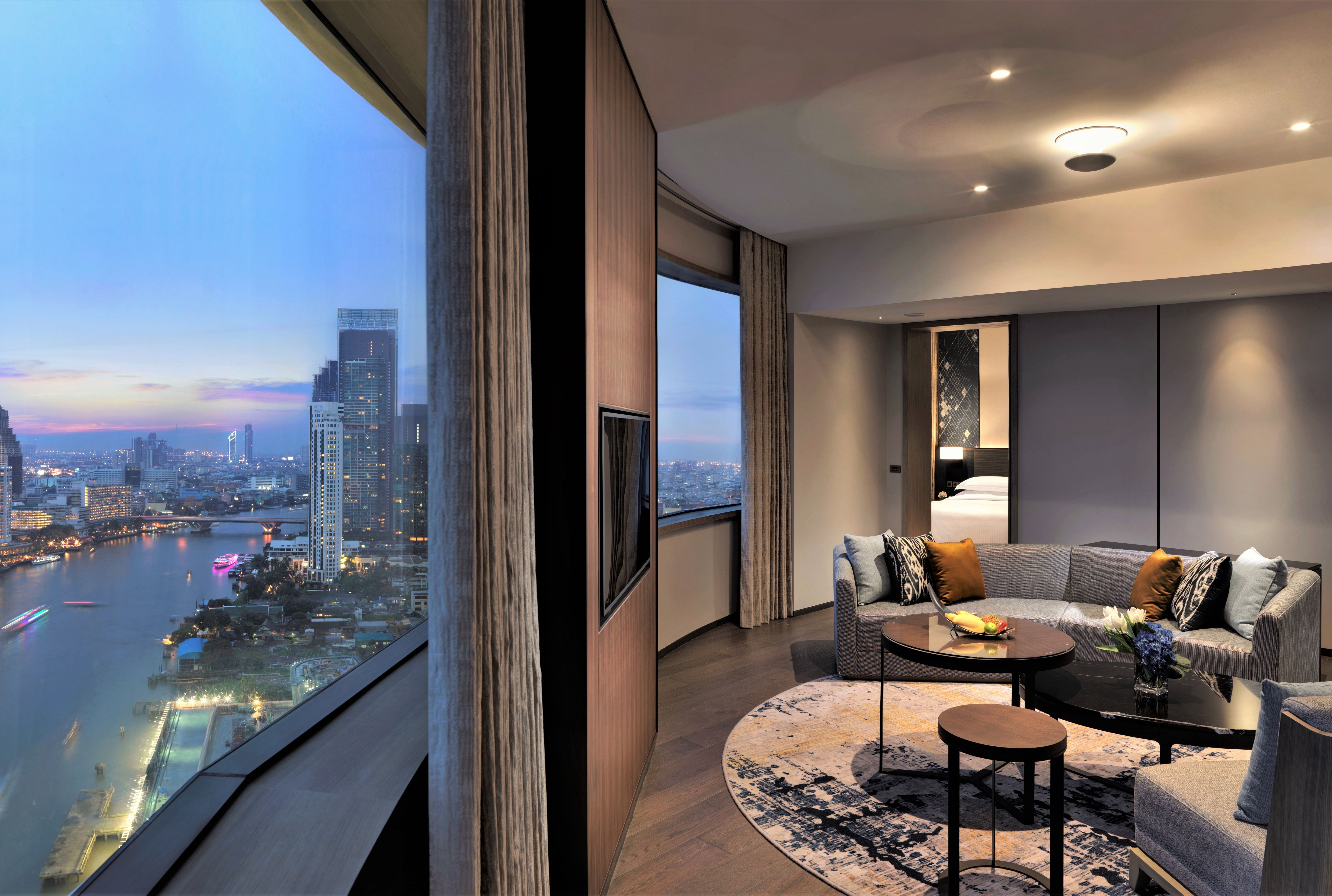 espace salon d'une suite