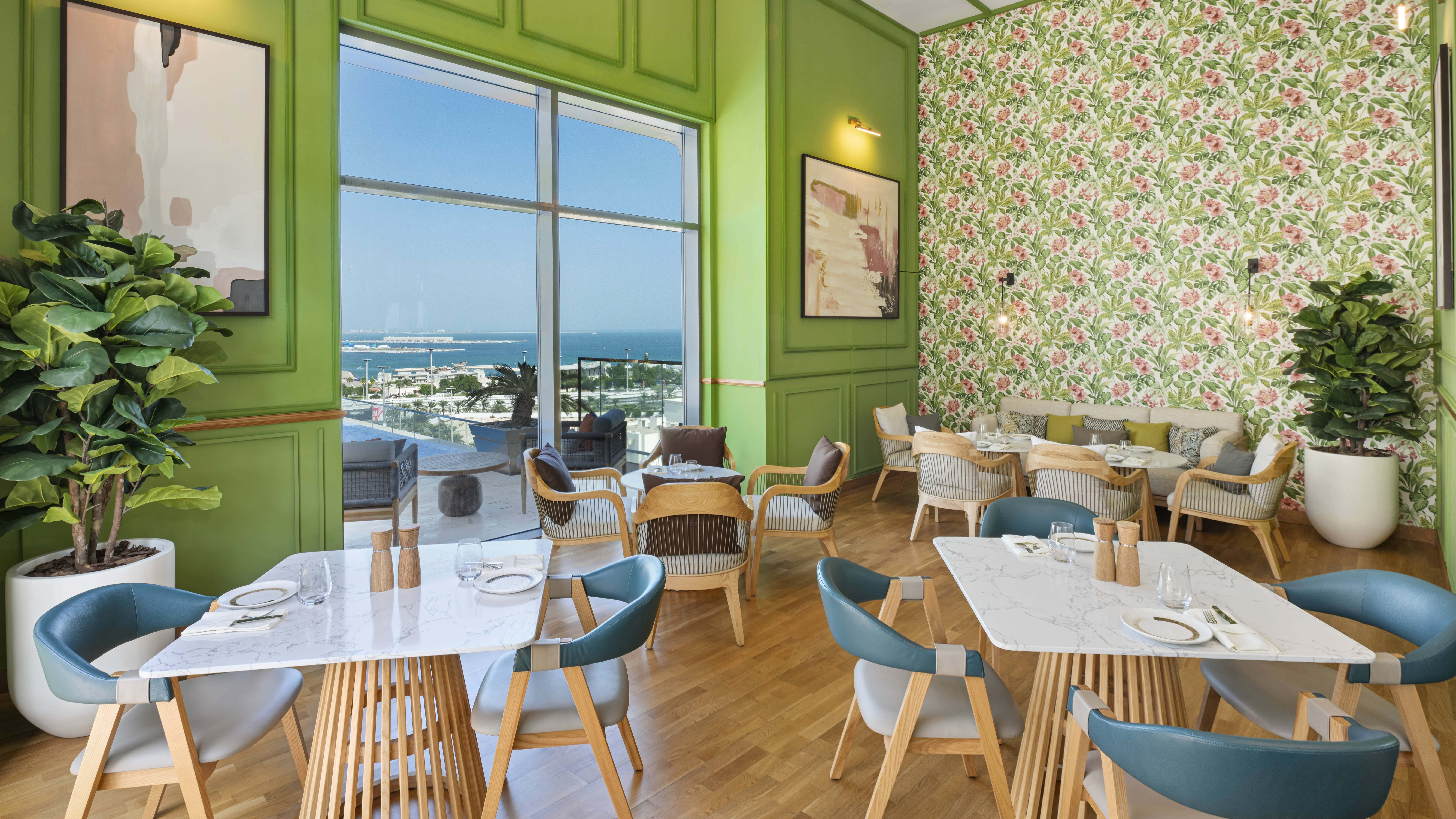 Dining Area at Horizon Restaurant with Water View