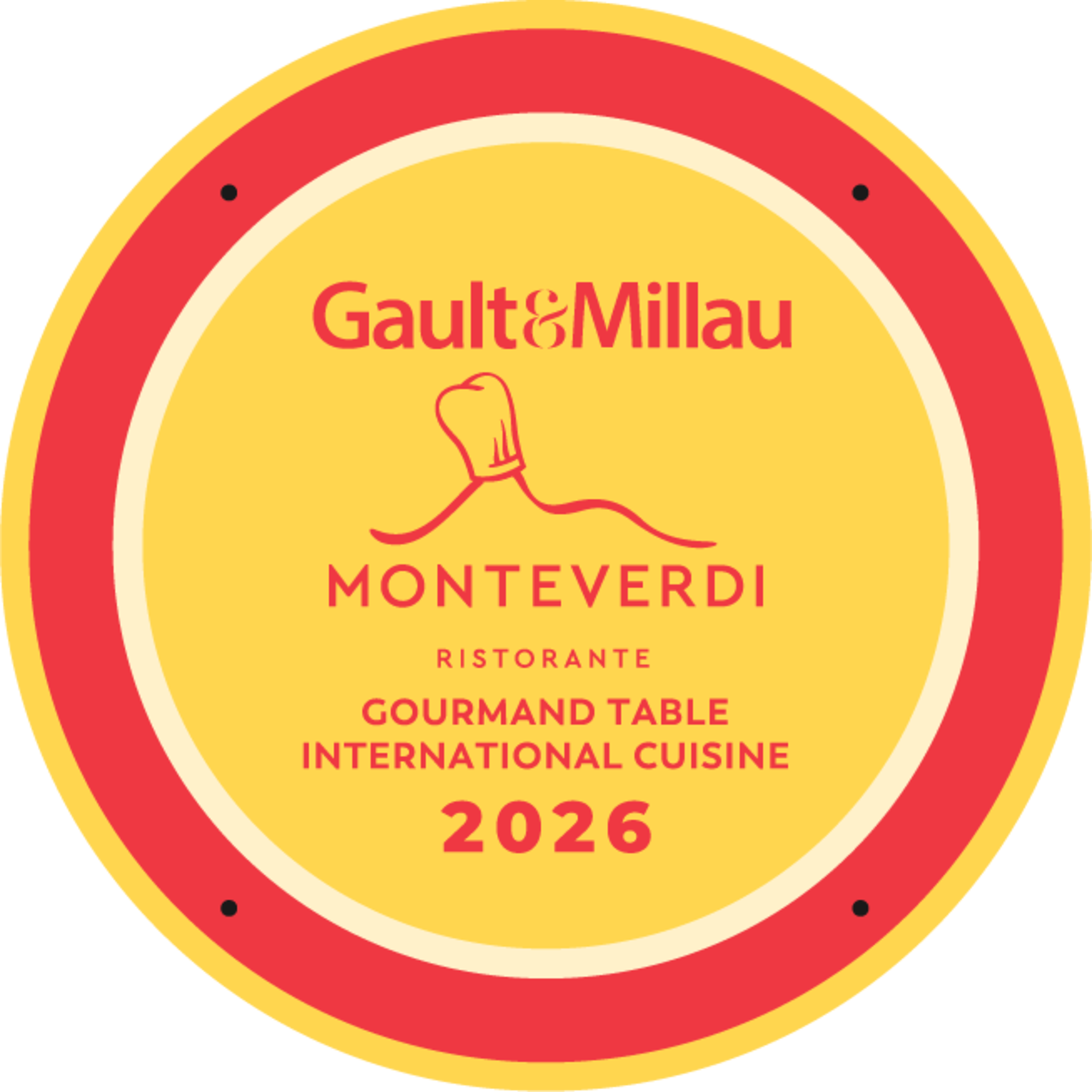 Gault and Millau award 2026