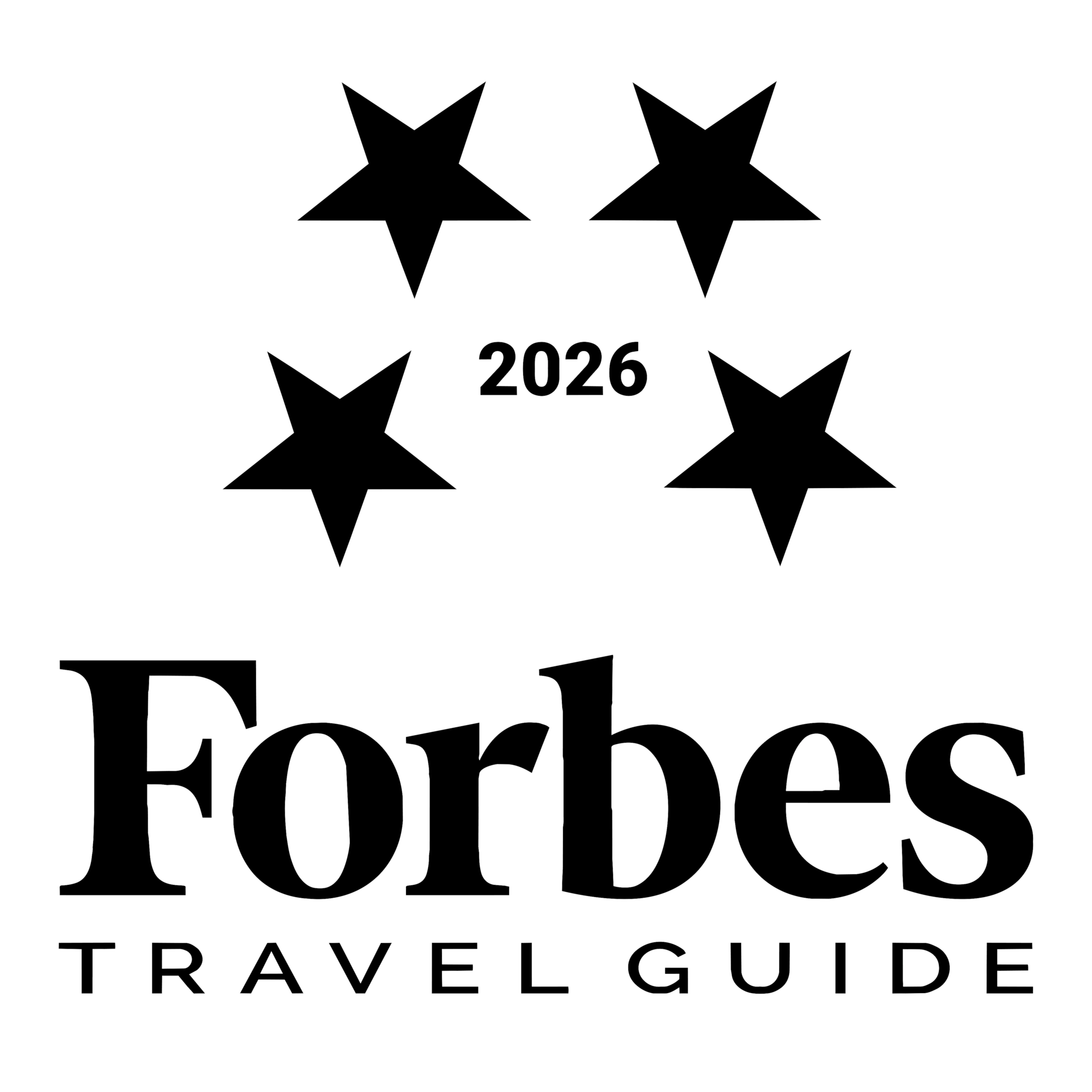 2026 Guida turistica di Forbes a quattro stelle nere