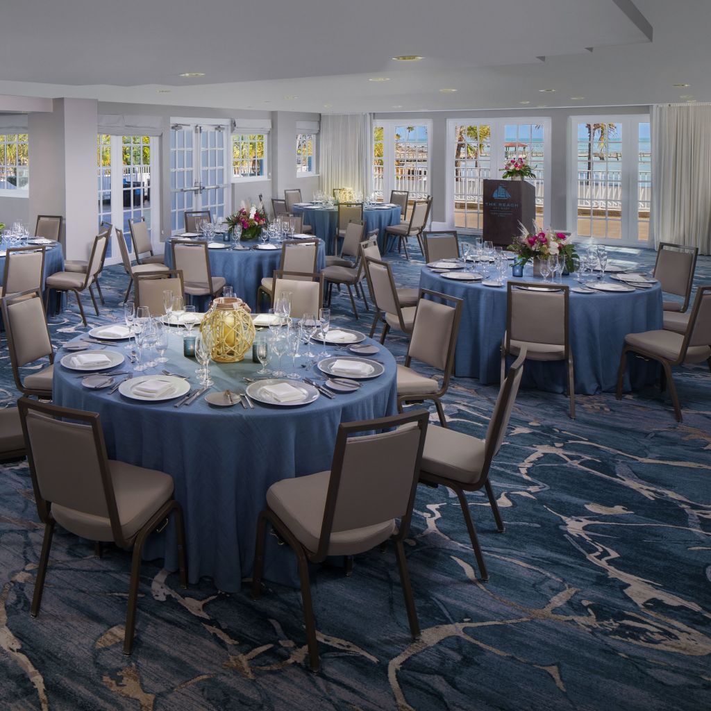 Caribe宴会厅卡巴莱式布置