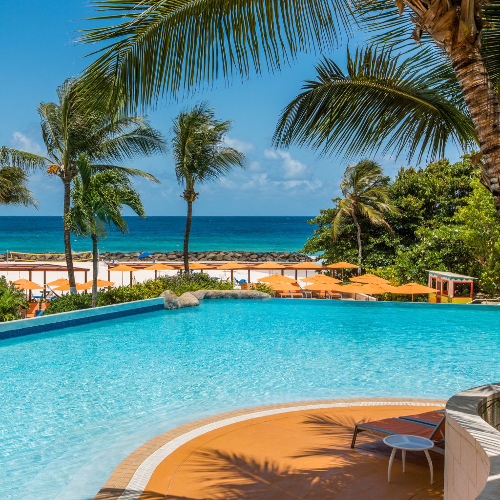 Infinity Pool by the Ocean at Hilton Barbados