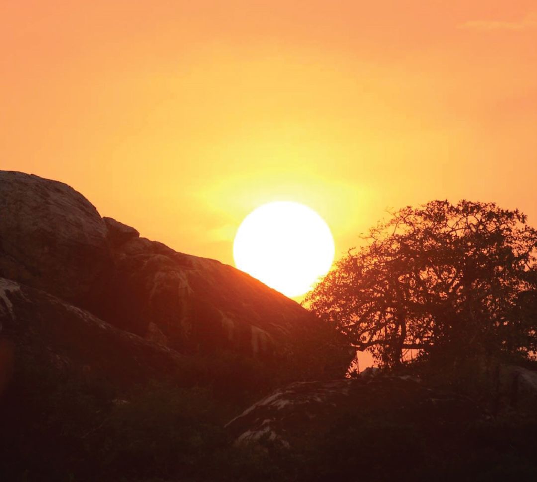 Sunset at Nimalawa Forest Monestry