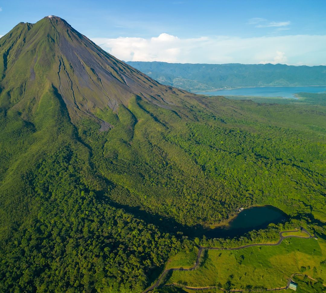 Aerial View of Arenal Volcano
