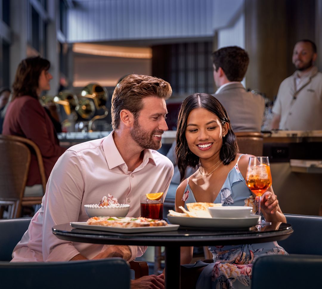 guests dining at Apero restaurant-transition