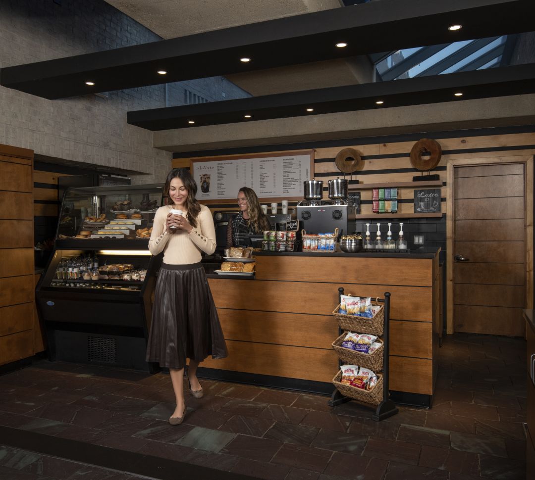 Lady At Coffee Bar