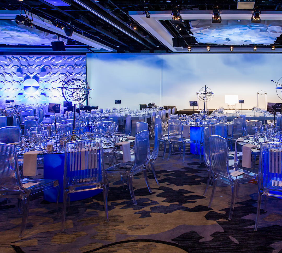 People in a Large Room Setup for an Event