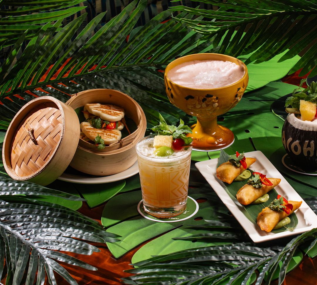 Trader Vic's JBR image, with drinks and cocktails