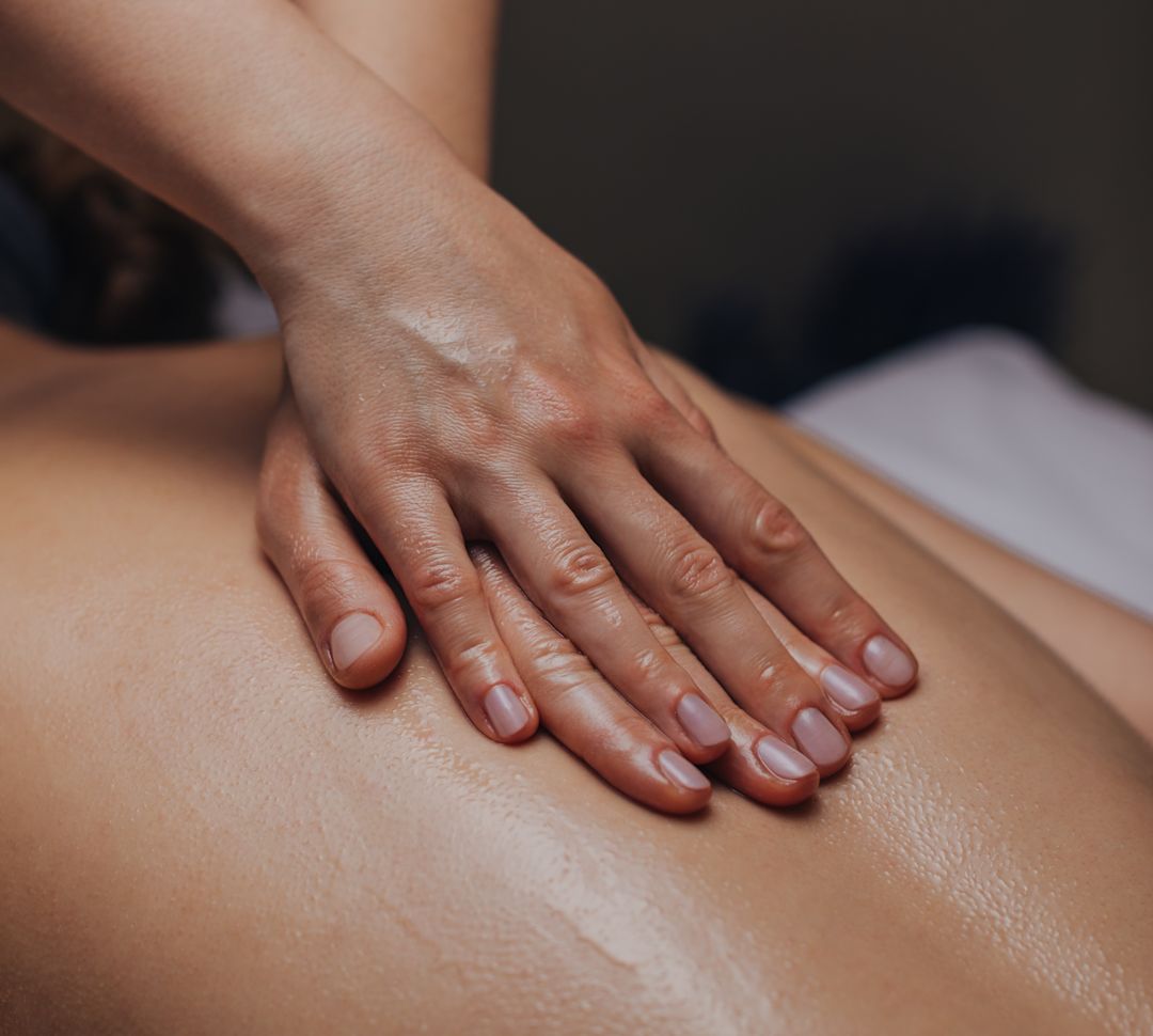 Person receiving massage