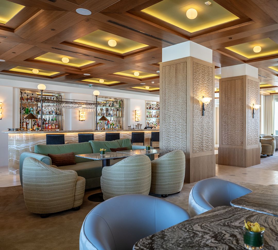 Dining and sitting areas at The NEST. Cocktails & Bar