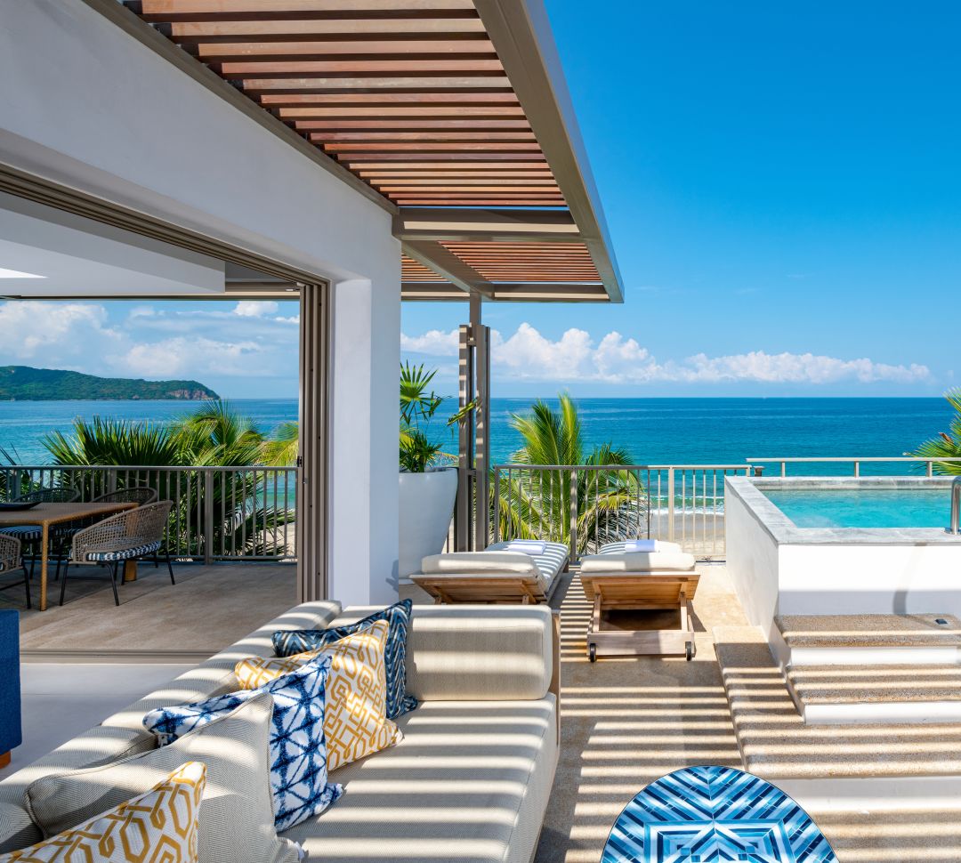 Grand Suite Terrace with Pool Area and Ocean View