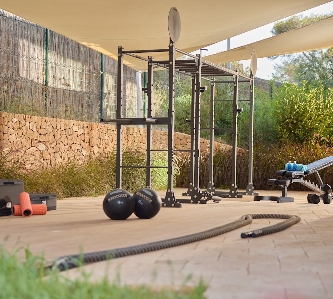 Fitnessraum im Freien