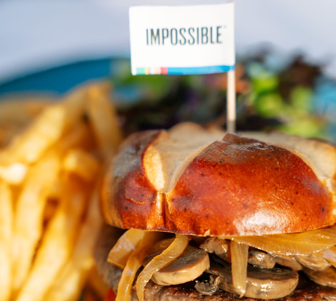 Carnegie Diner & Cafe, impossible burger and fries plate