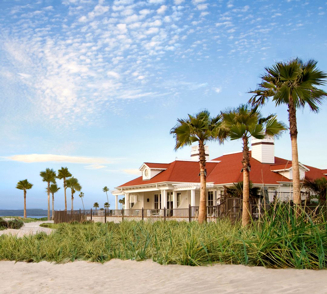 Beach Village at The Del, Curio, CA - Exterior with Palms