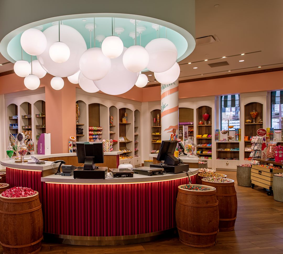 sweet shop with tills