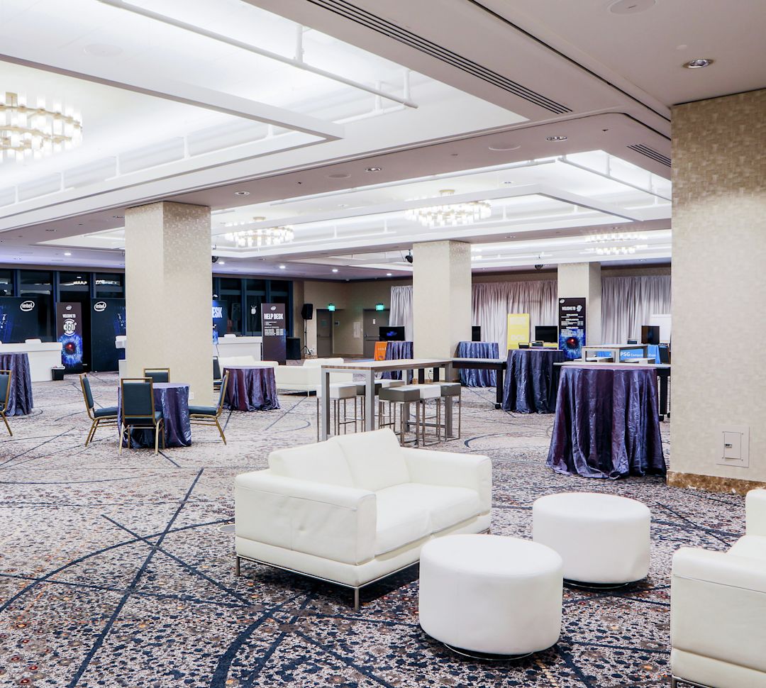 Large Meeting space at Hilton Hotel