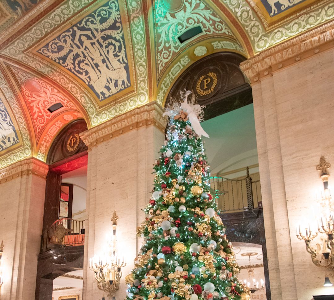 Christmas tree in lobby