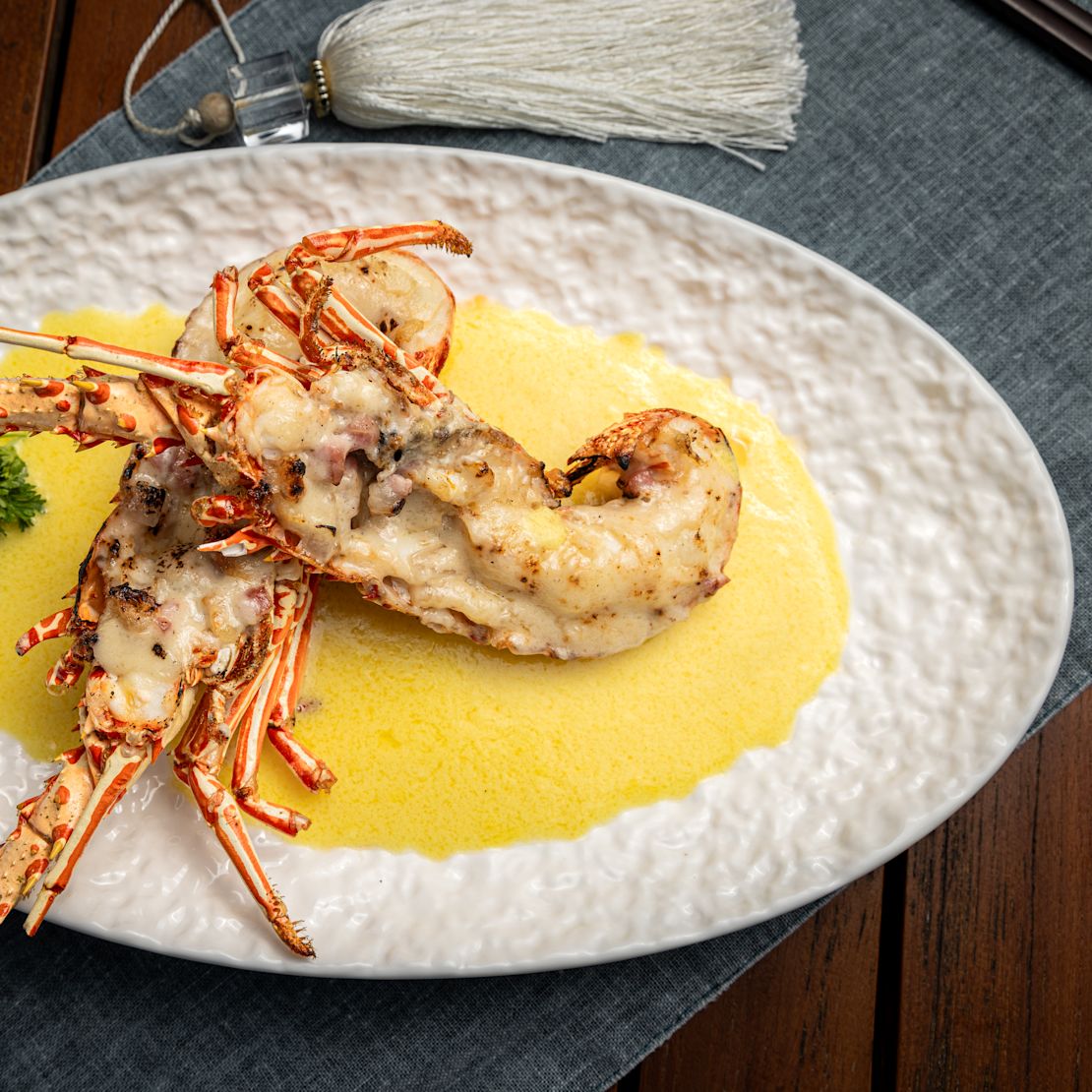 Meeresfrüchte auf dem Teller-Umstellung