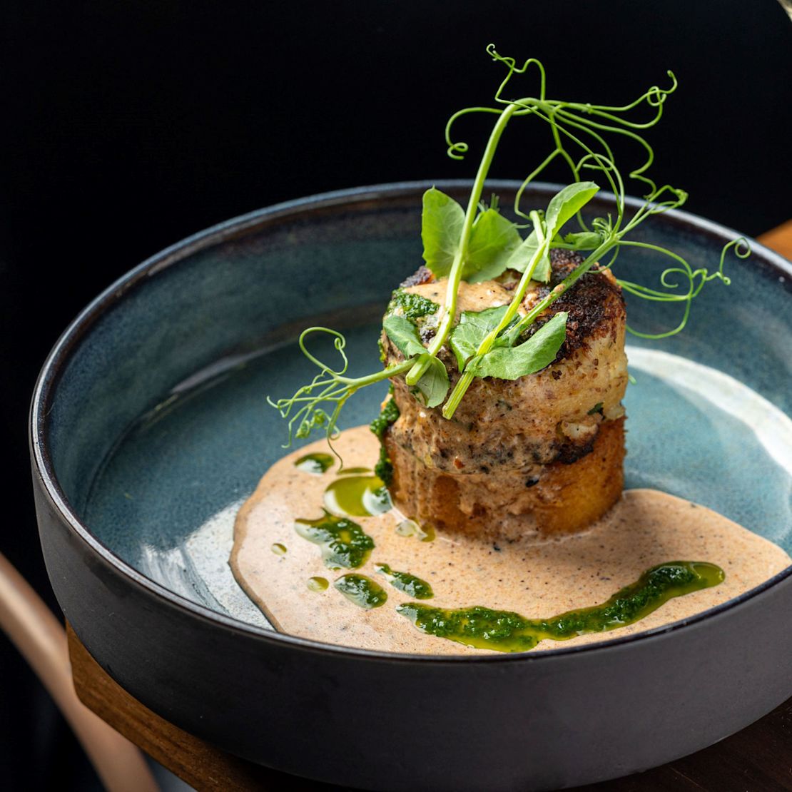 food on plate in Galley-transition