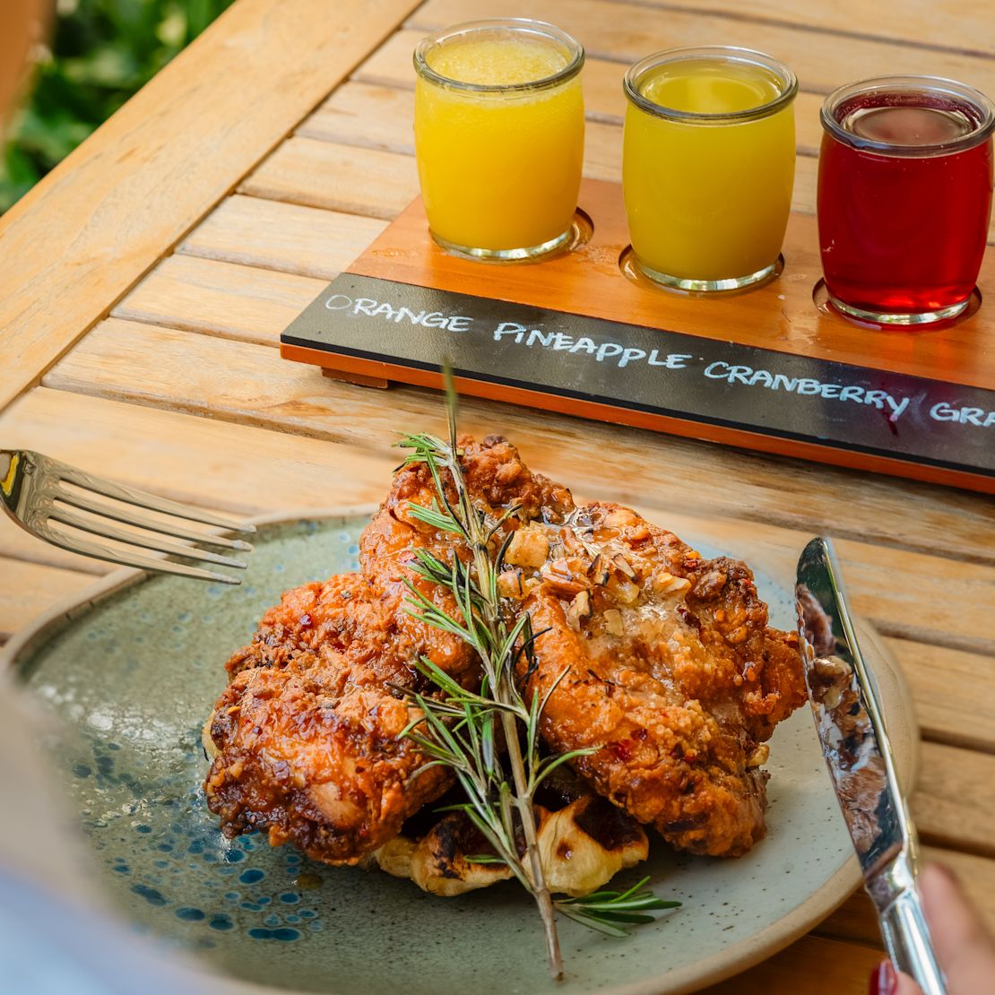 Mezze dining area with food on plate-transition
