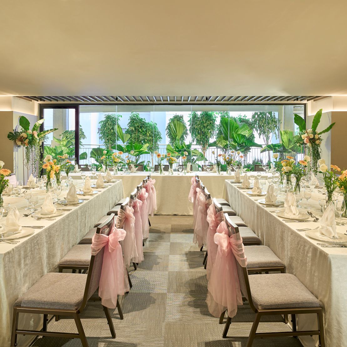 Mahogany Conference Room, Wedding Set-Up-transition