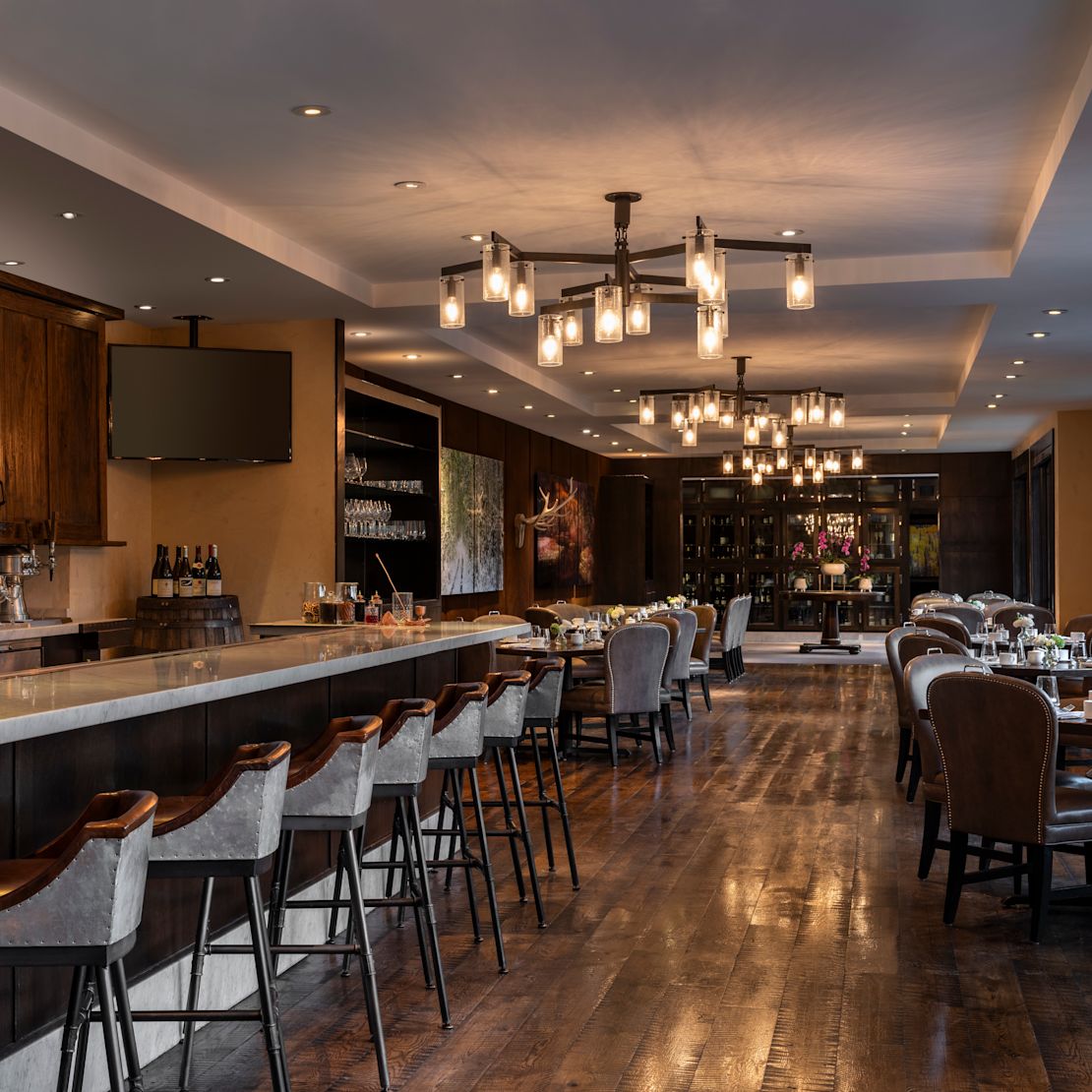 Large Bar Area at a Restaurant-transition