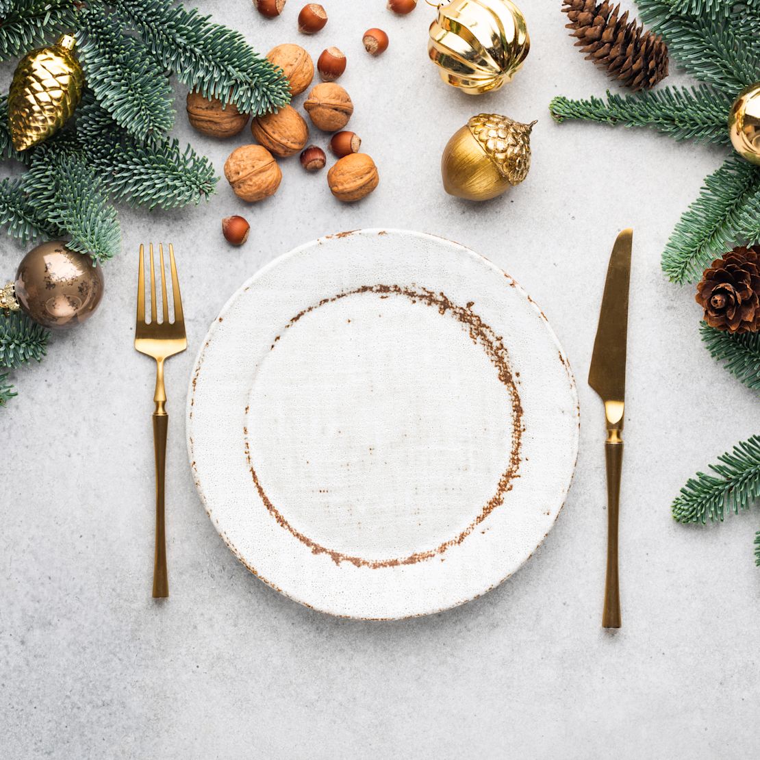 Table pour une célébration du réveillon de Noël à la transition Qasr AL Bahar