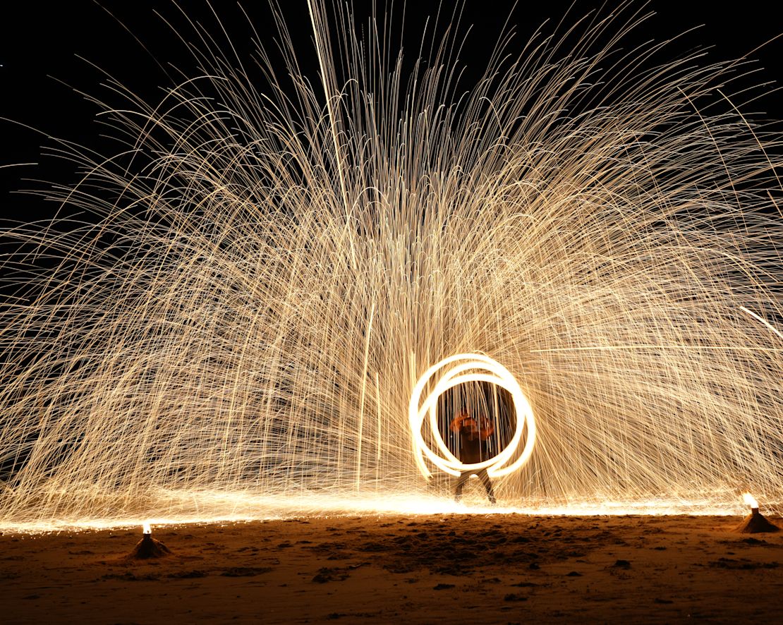 Feux d'artifice - transition