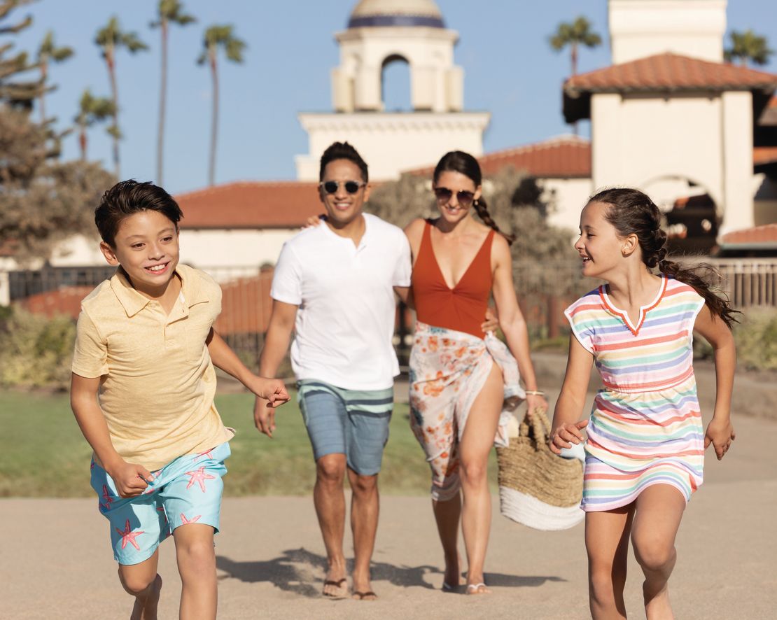Family Walking on the Beach-transition