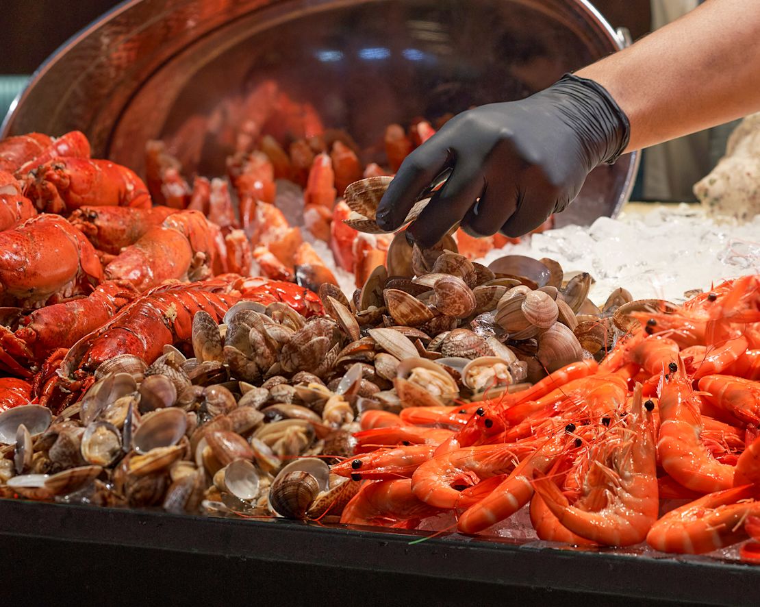 Chef Preparing Seafood at Estate Restaurant-transition