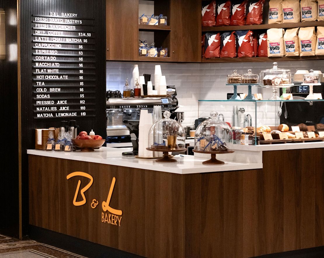 View of the Counter of B and L Bakery-transition