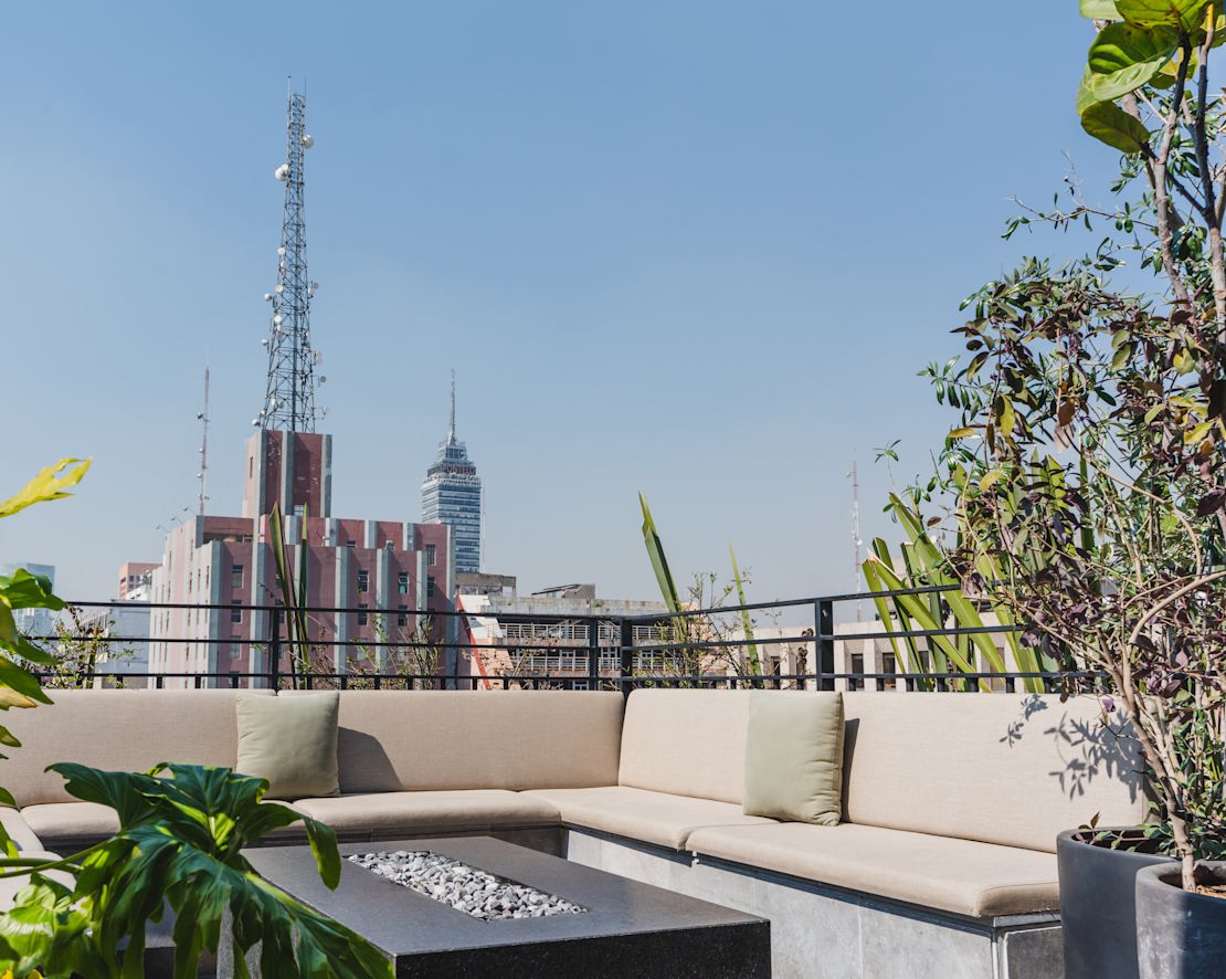 Outdoor Rooftop Terrace, Lounge Area-transition