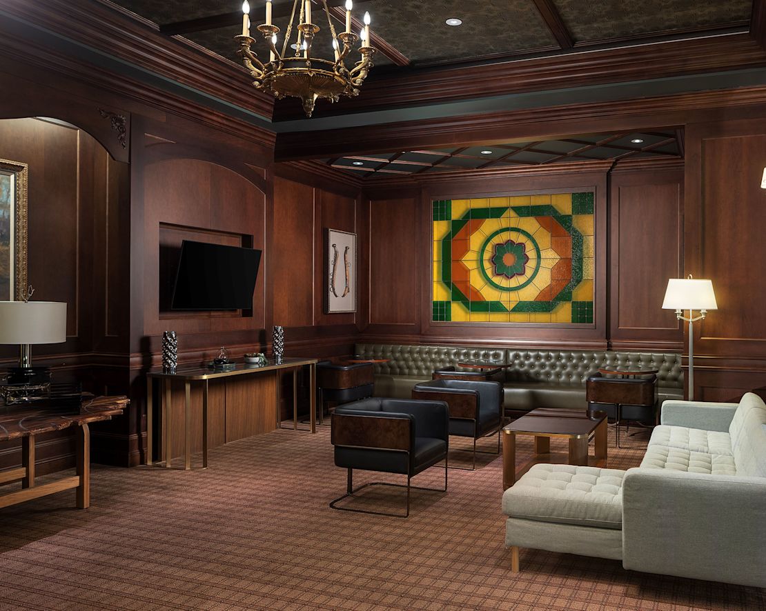 coin repas privé, canapés, téléviseur-transition