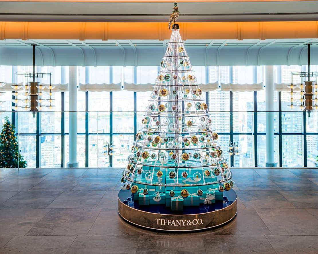 Tree Decorated for Christmas-transition